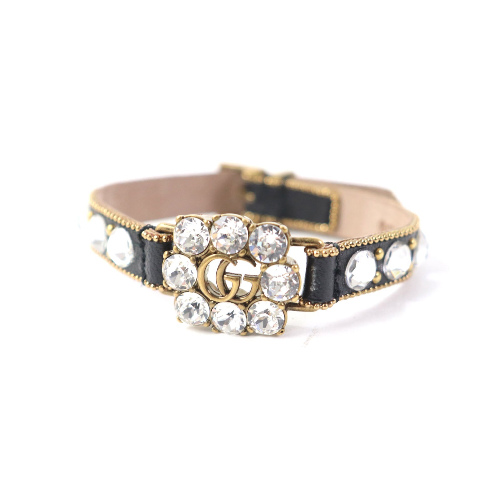 Gucci Double G Rhinestone Stud Bracelet