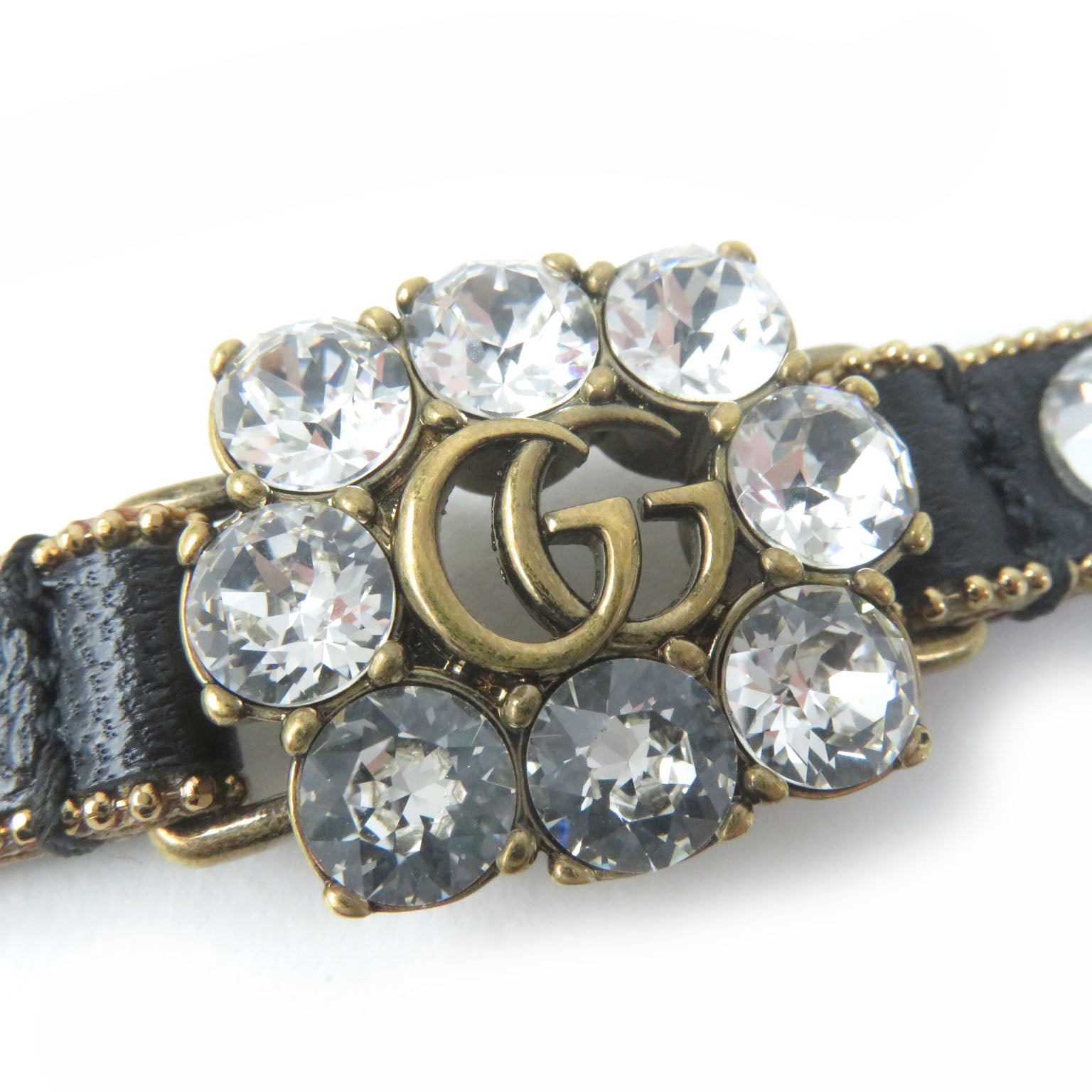 Gucci Double G Rhinestone Stud Bracelet