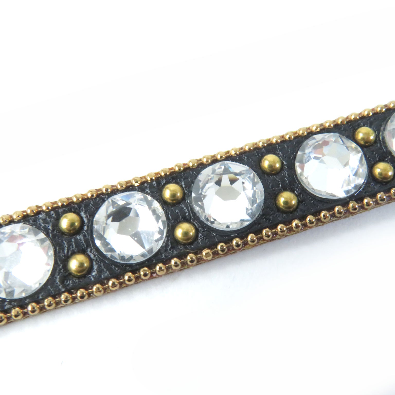 Gucci Double G Rhinestone Stud Bracelet