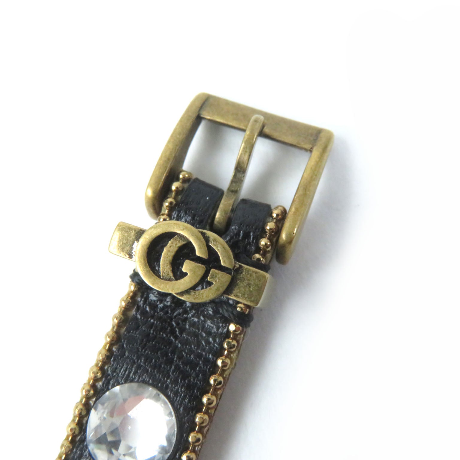 Gucci Double G Rhinestone Stud Bracelet