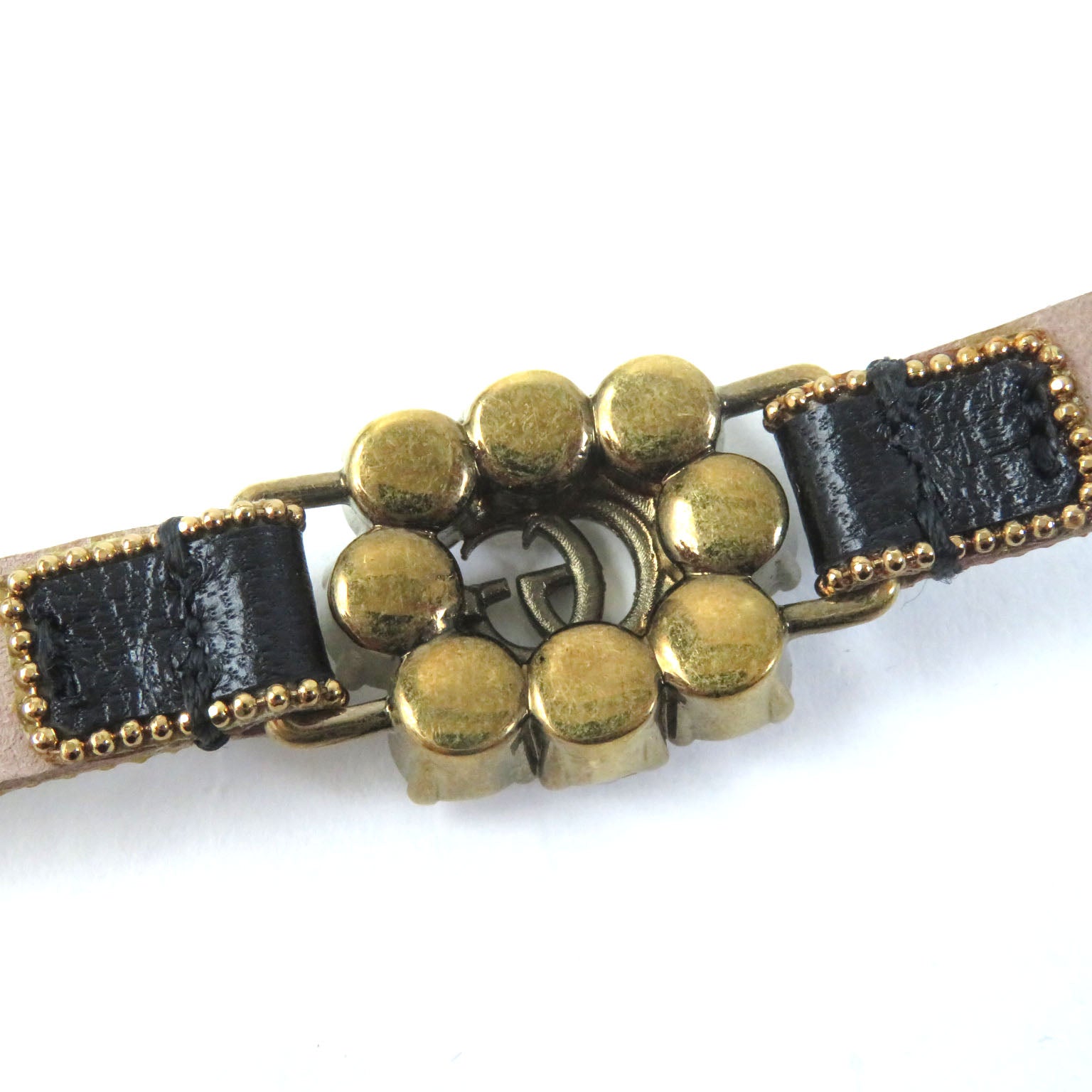 Gucci Double G Rhinestone Stud Bracelet