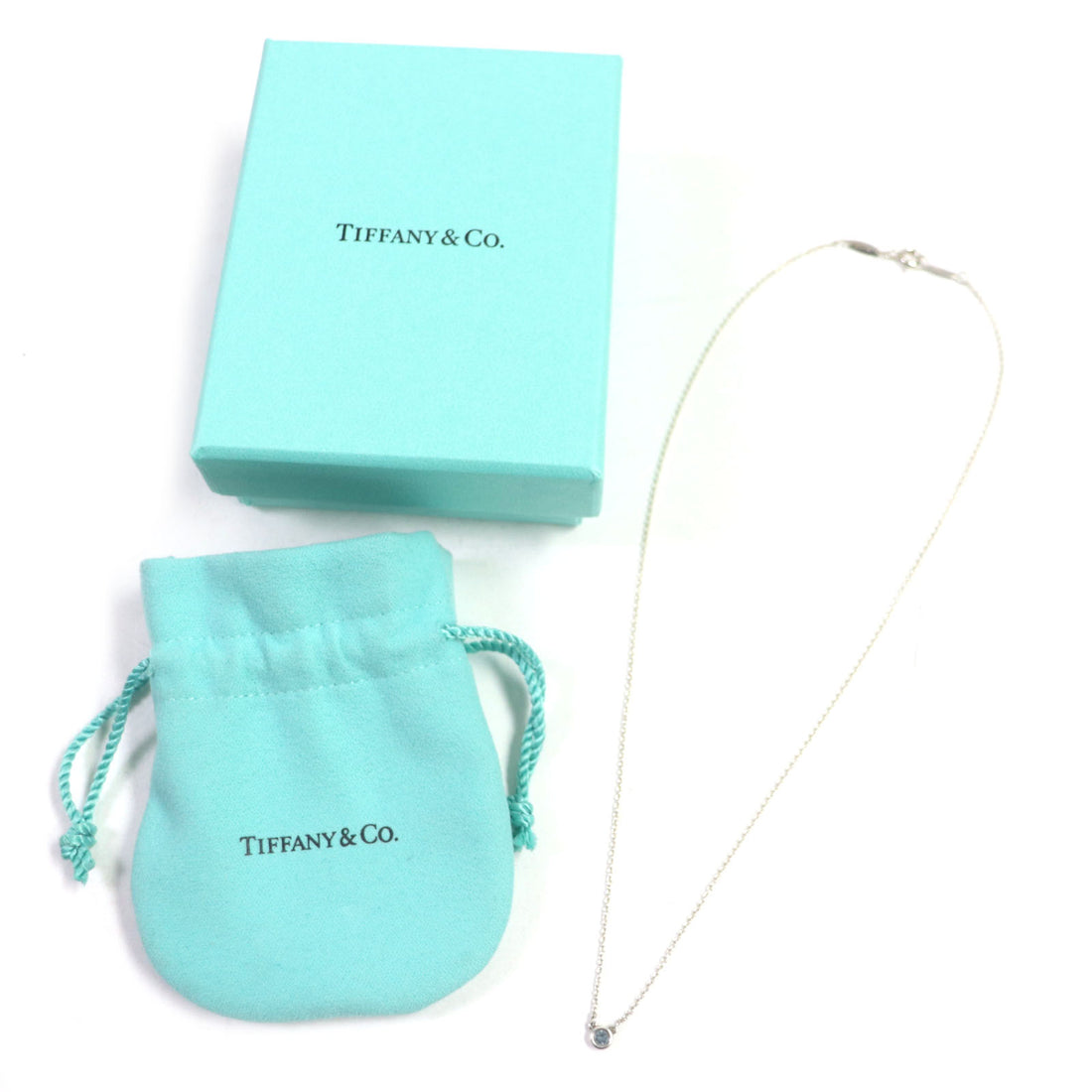 Tiffany & Co AG925 Aquamarine Necklace