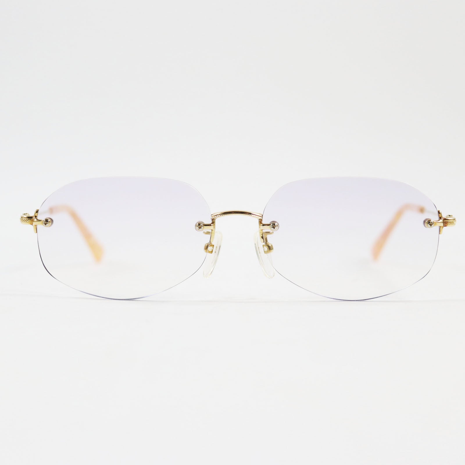 PARIS MIKI AU-129 K18 Glasses Gold Pink