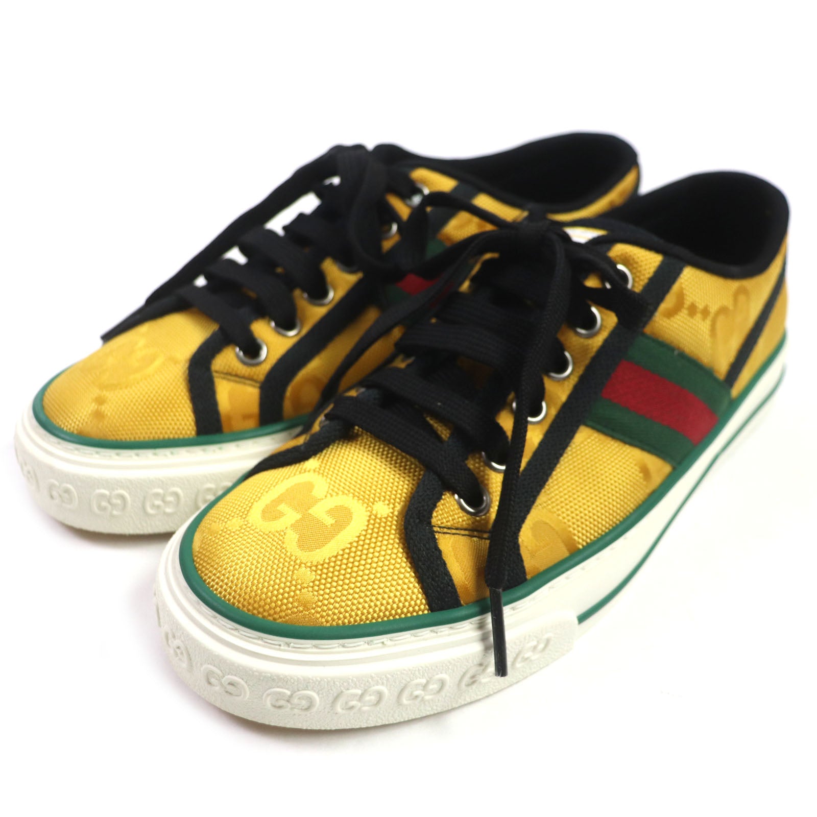 Gucci Sherry Line Low Cut Sneakers Yellow 35.5