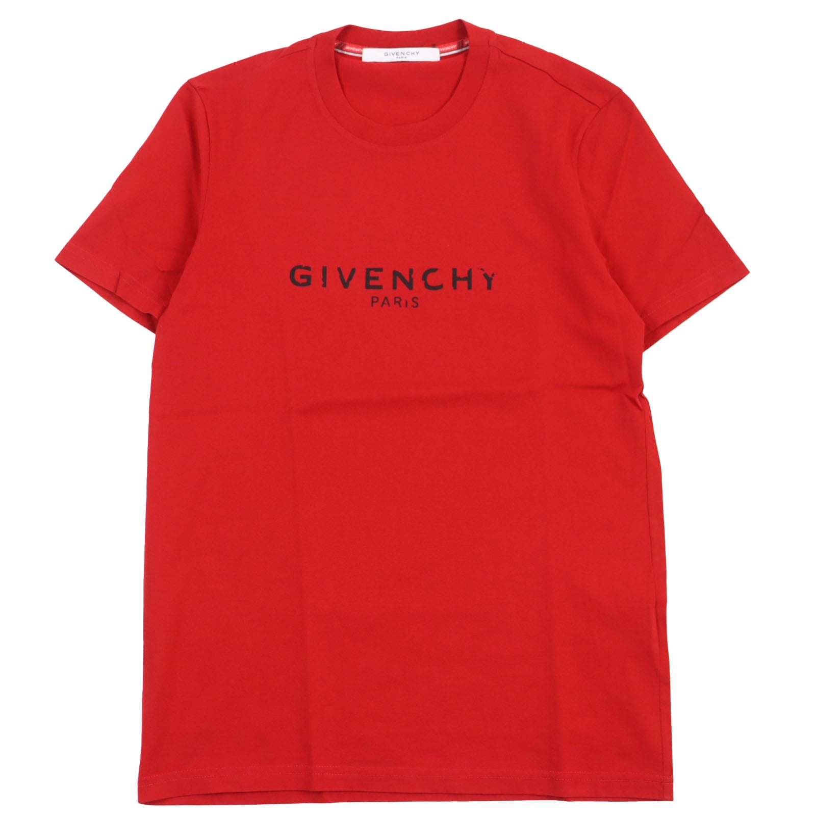 Givenchy Cotton Logo T-Shirt Red XS