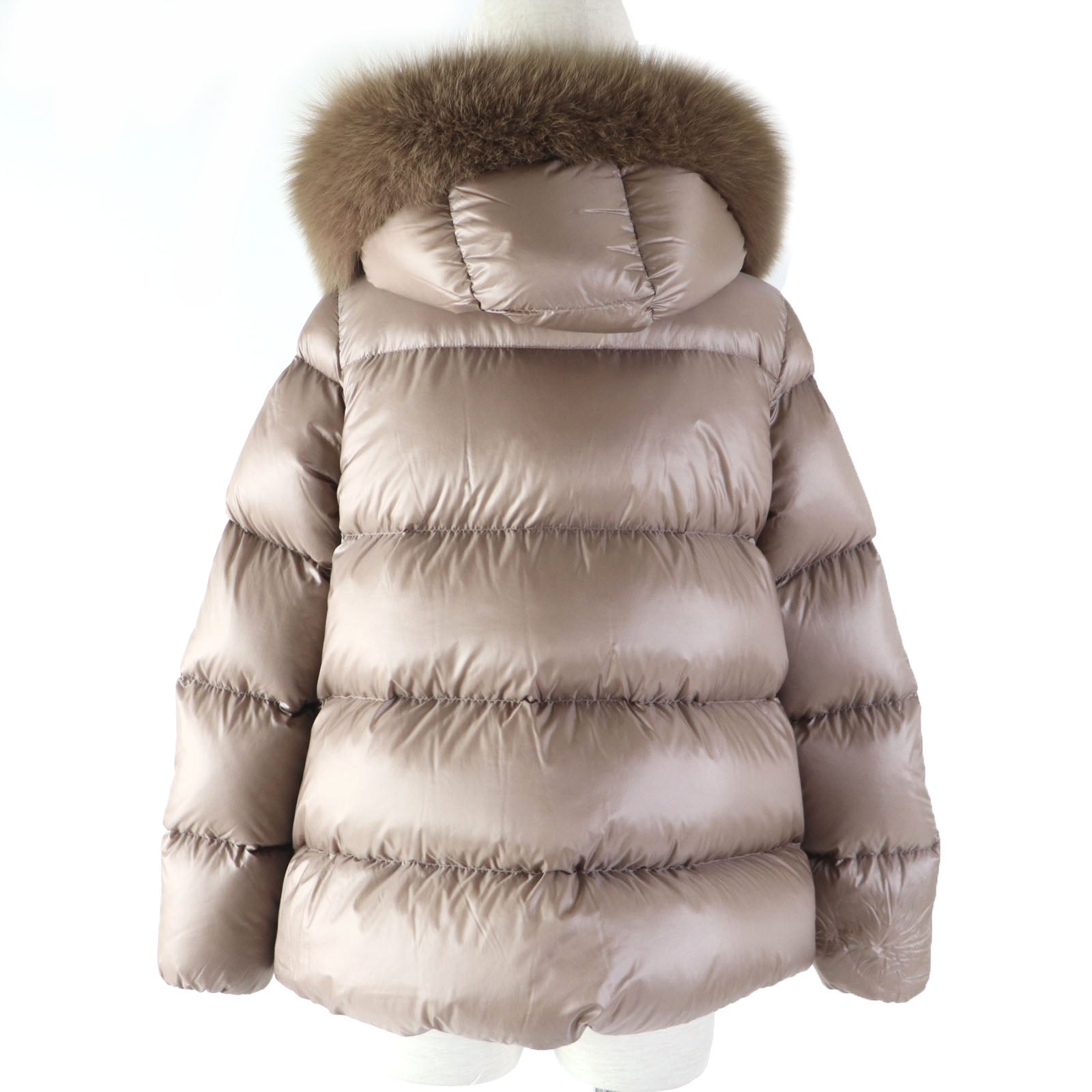 Moncler SERIFUR Nylon Down Jacket Brown Women