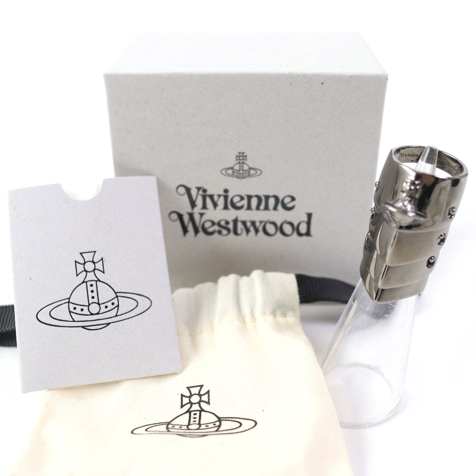 Vivienne Westwood Orb Armor Ring Silver XS