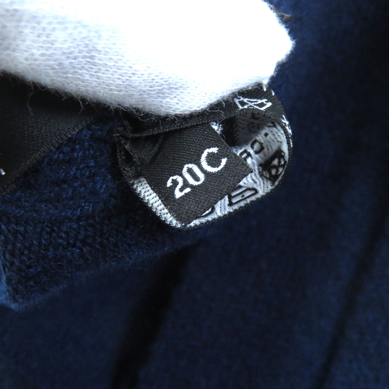 Chanel Cashmere Large Shawl Stole with Logo