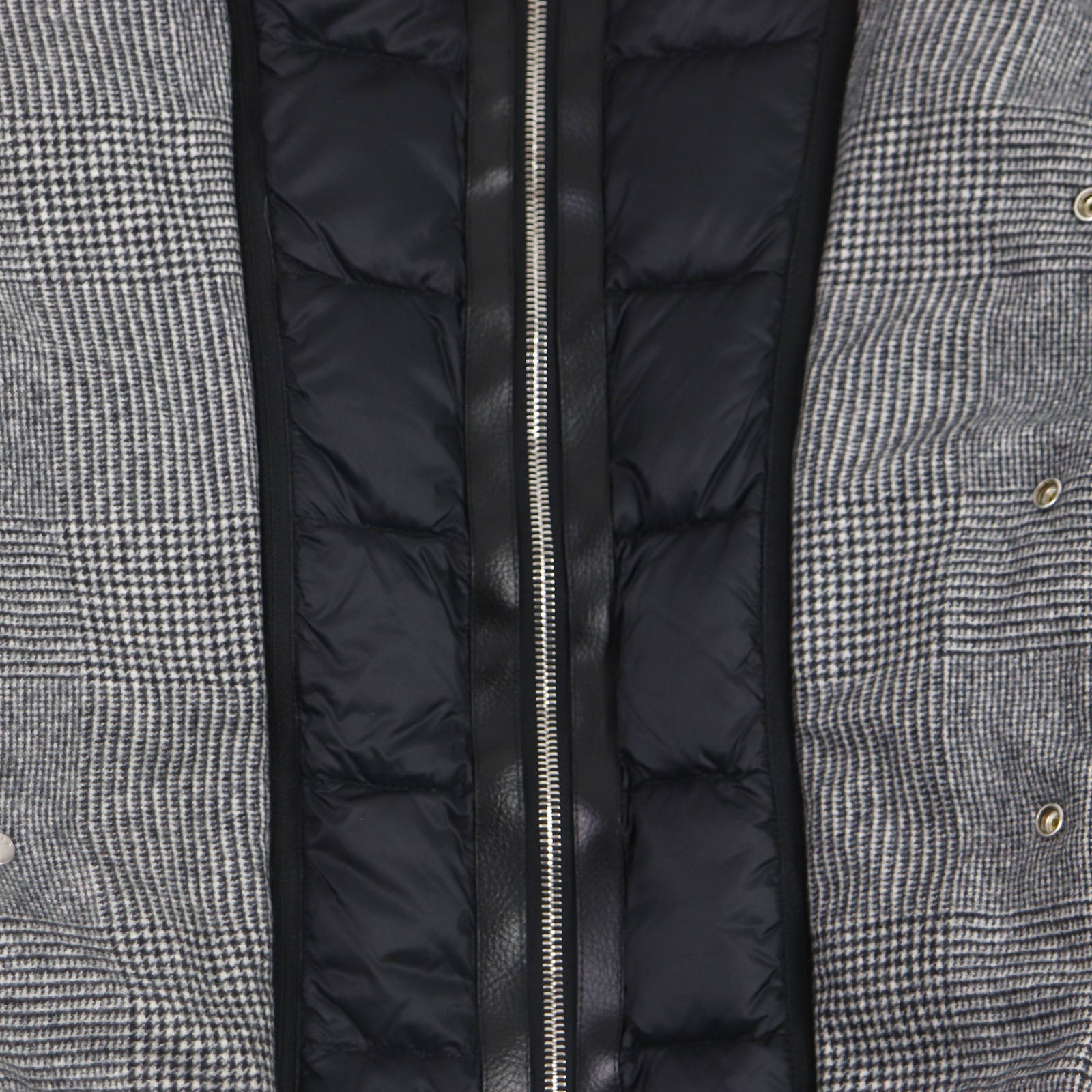 Moncler DANTHONIE Wool Nylon Down Jacket Gray