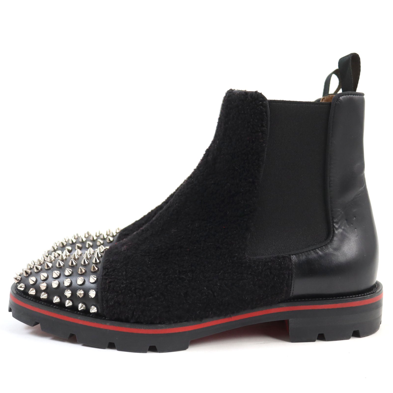 Christian Louboutin Leather Boots Black 41 Studs