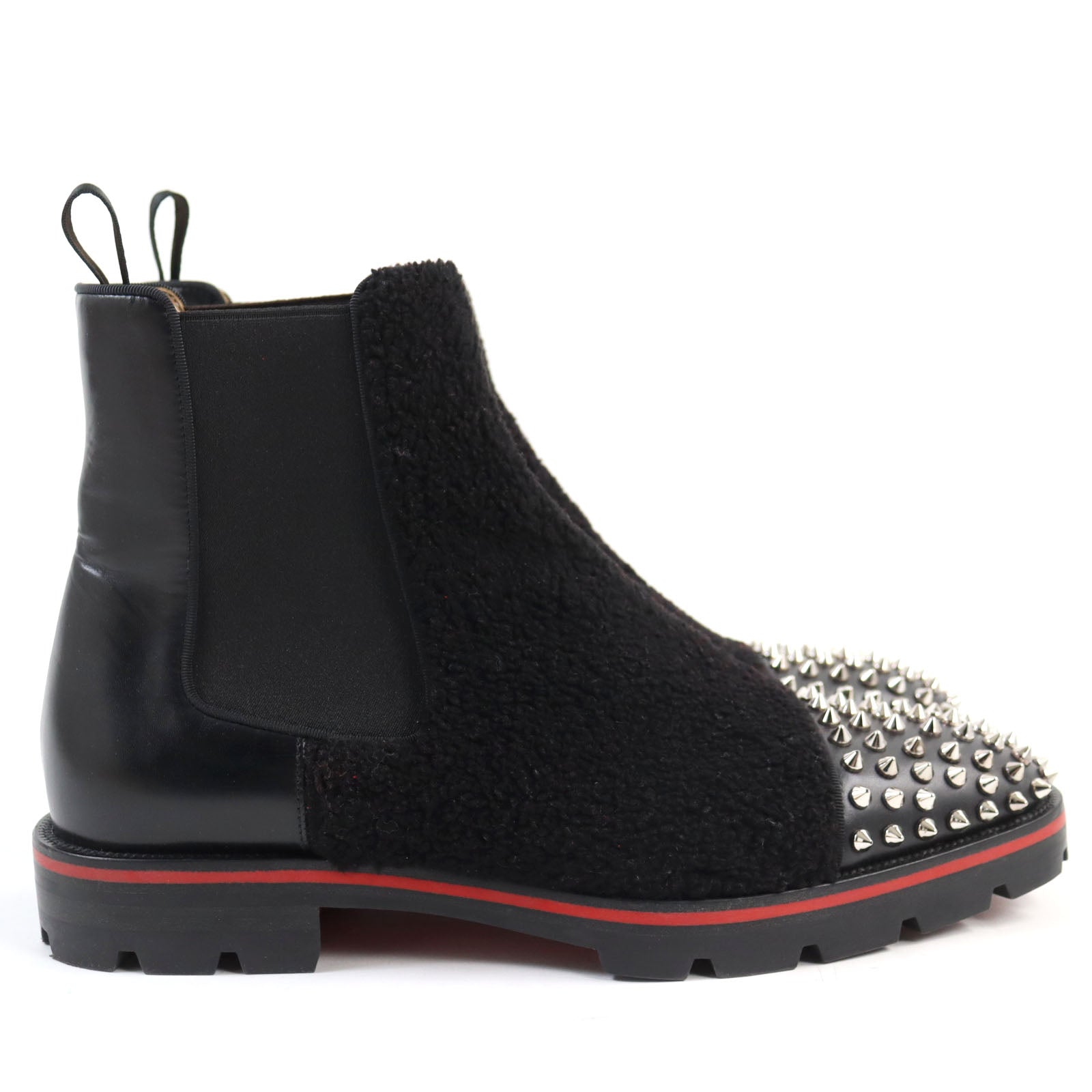 Christian Louboutin Leather Boots Black 41 Studs