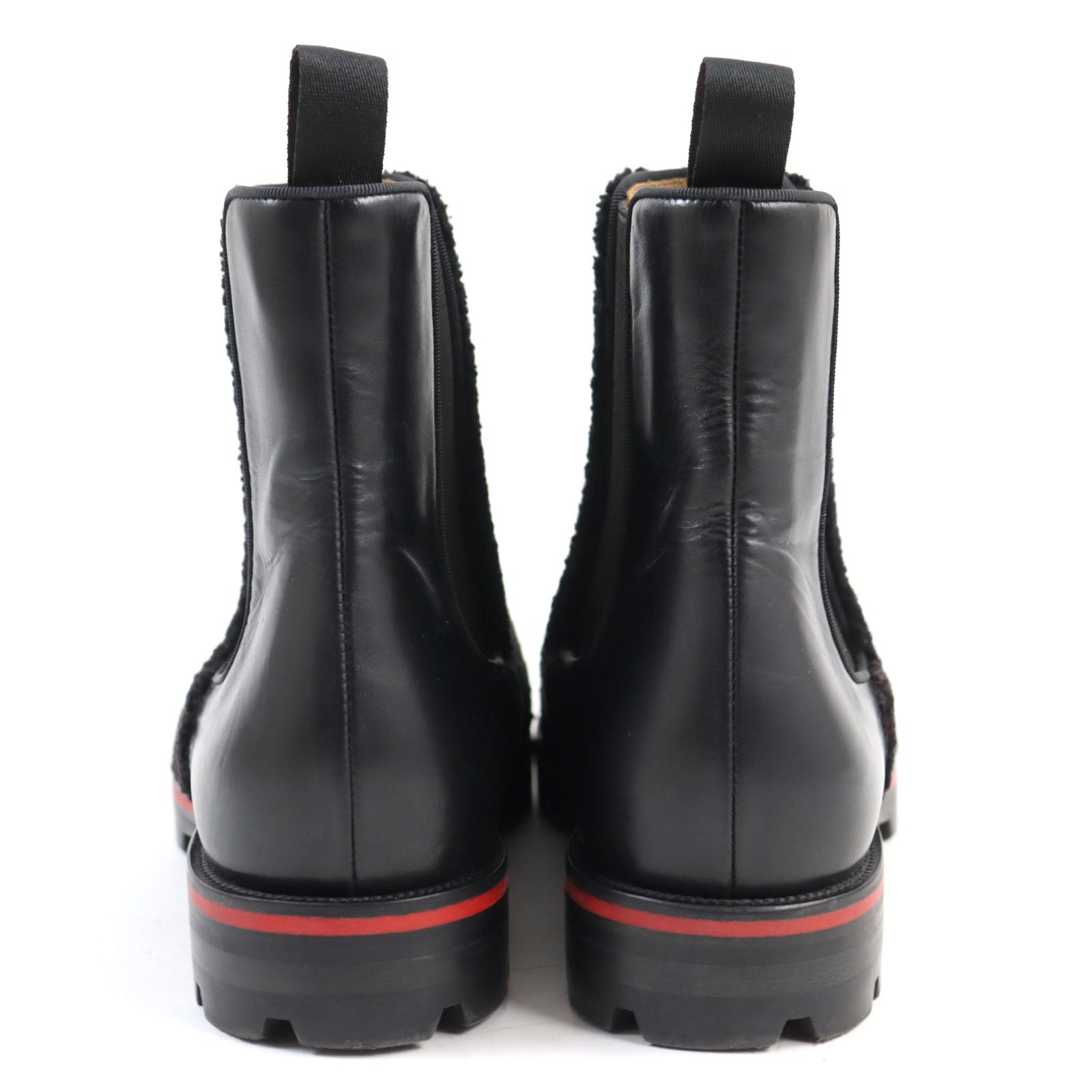 Christian Louboutin Leather Boots Black 41 Studs