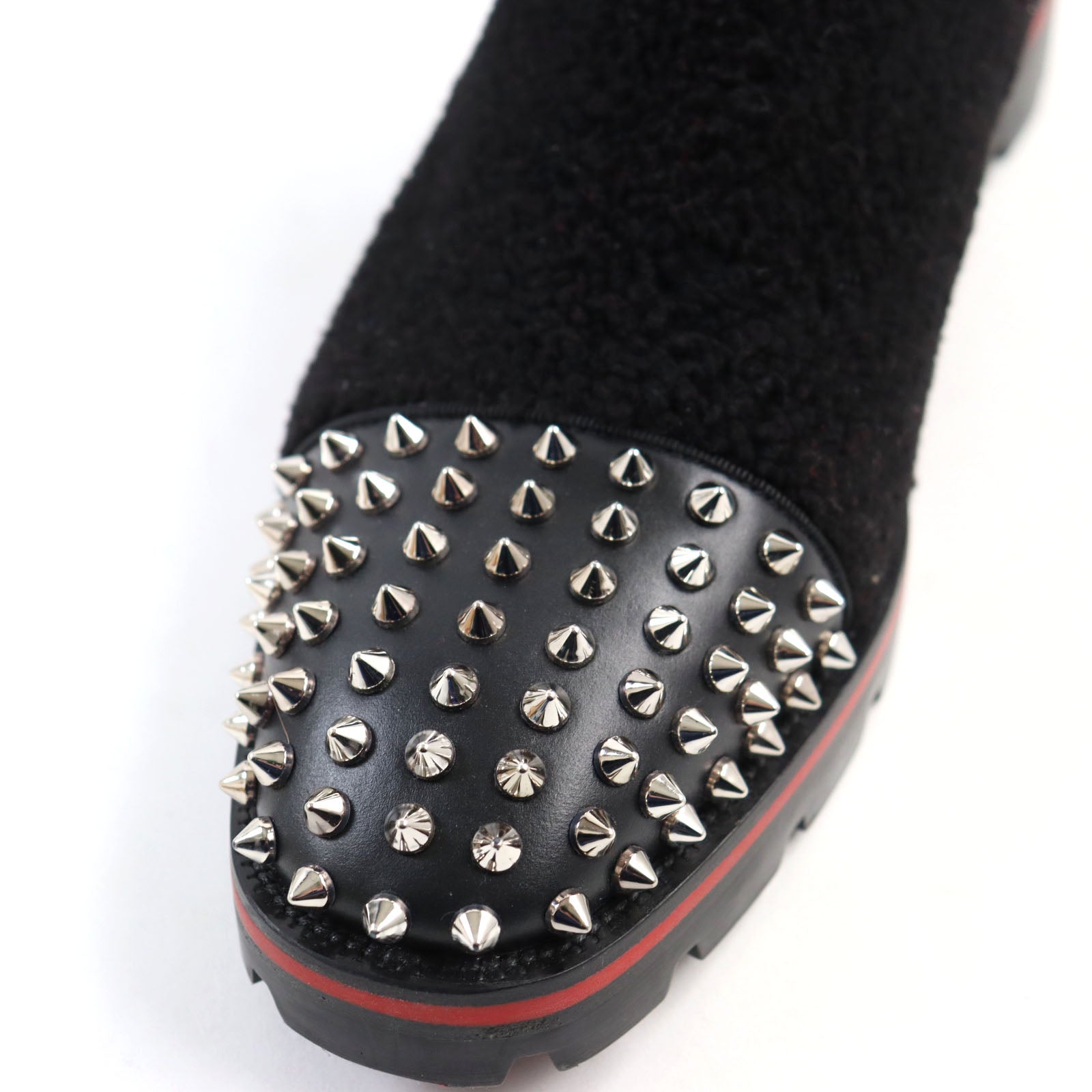 Christian Louboutin Leather Boots Black 41 Studs