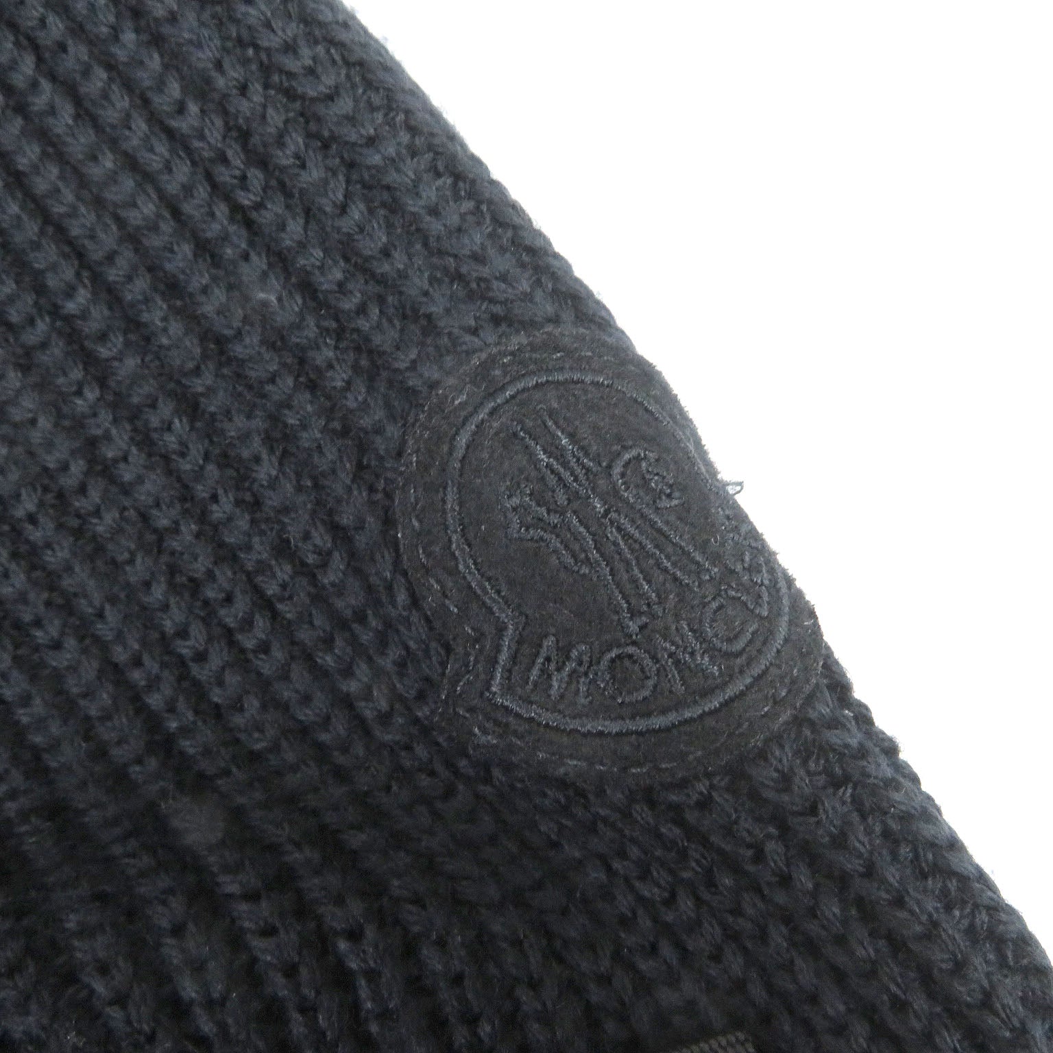 Moncler Cardigan Tricot Knit Hoodie Down Jacket Black S