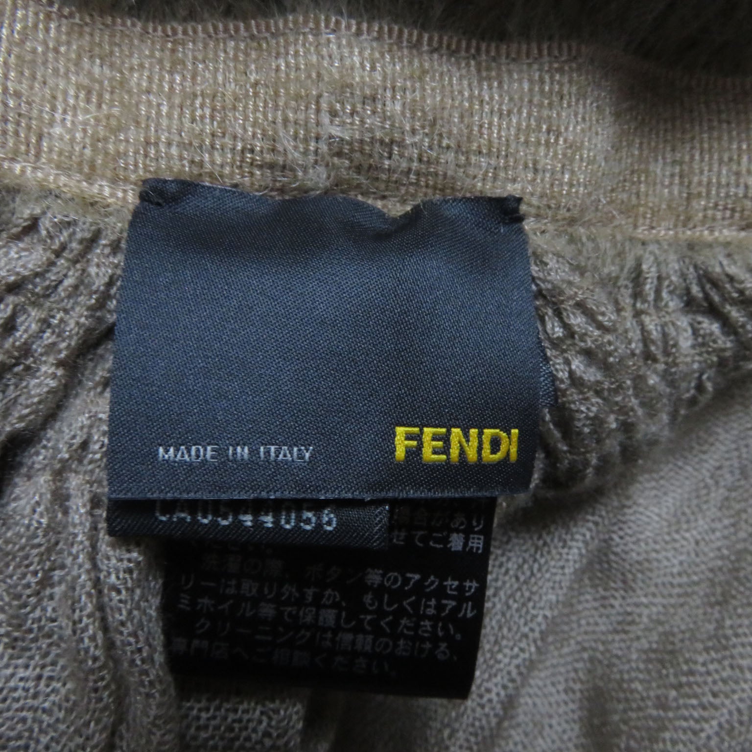 Fendi Cashmere Silk Flower Fringe Shawl