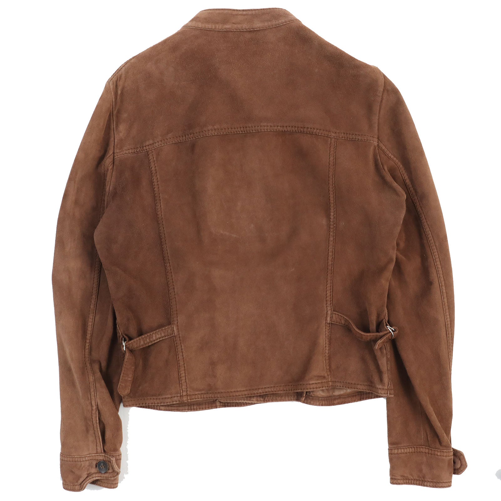 GUCCI Suede Leather Jacket Brown 50