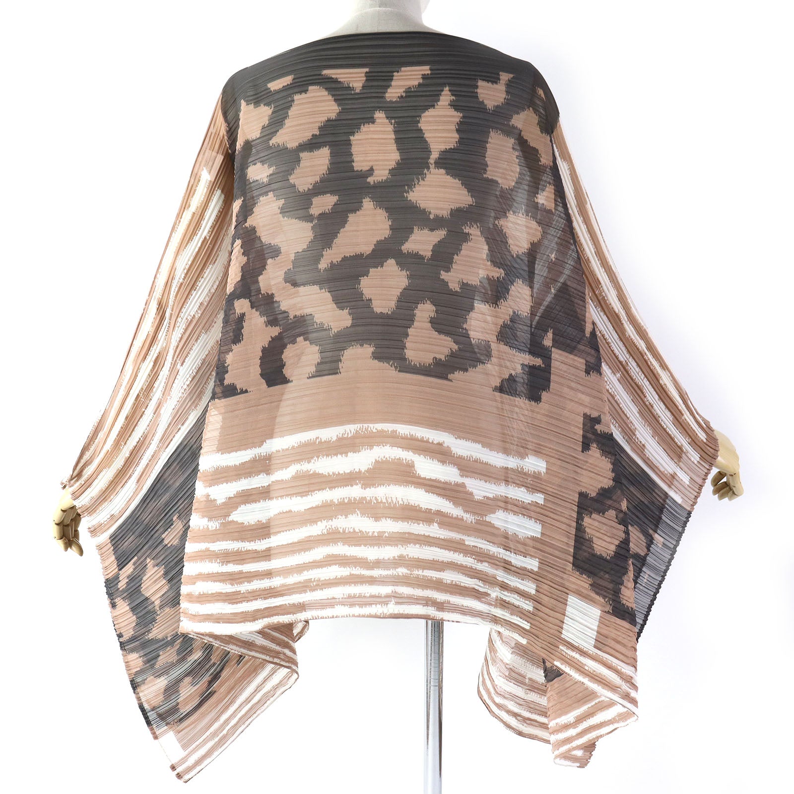 Pleats Please Polyester Poncho Brown Women