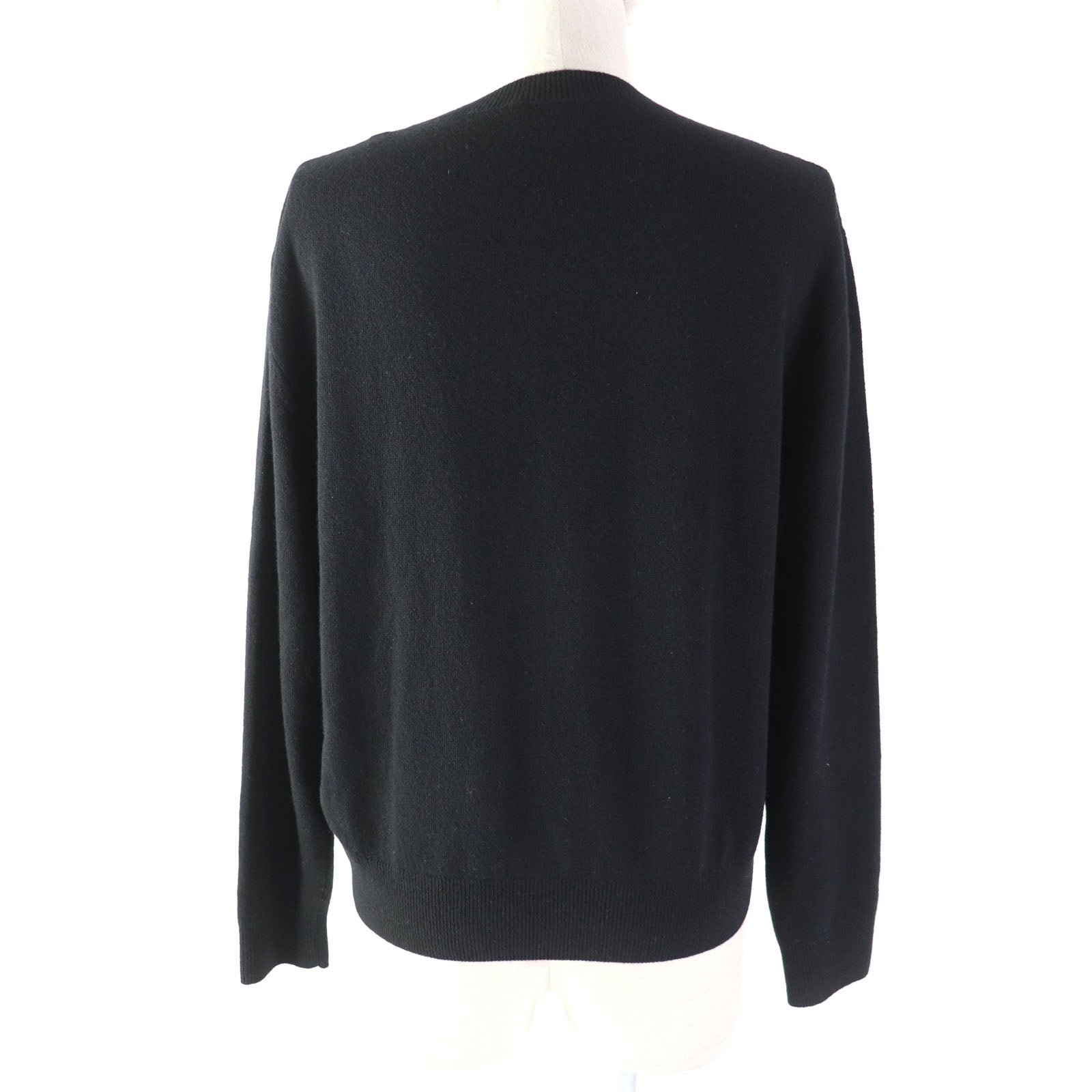 MONCLER Wool Logo Knit Sweater Black XS Women