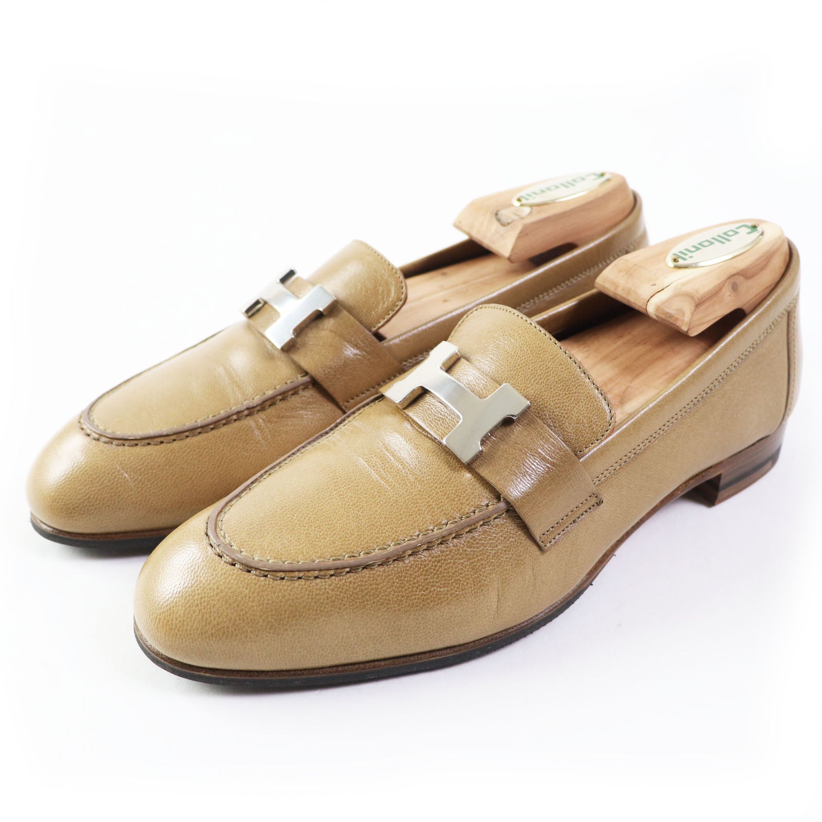 Hermes Leather Moccasins 35.5 Women