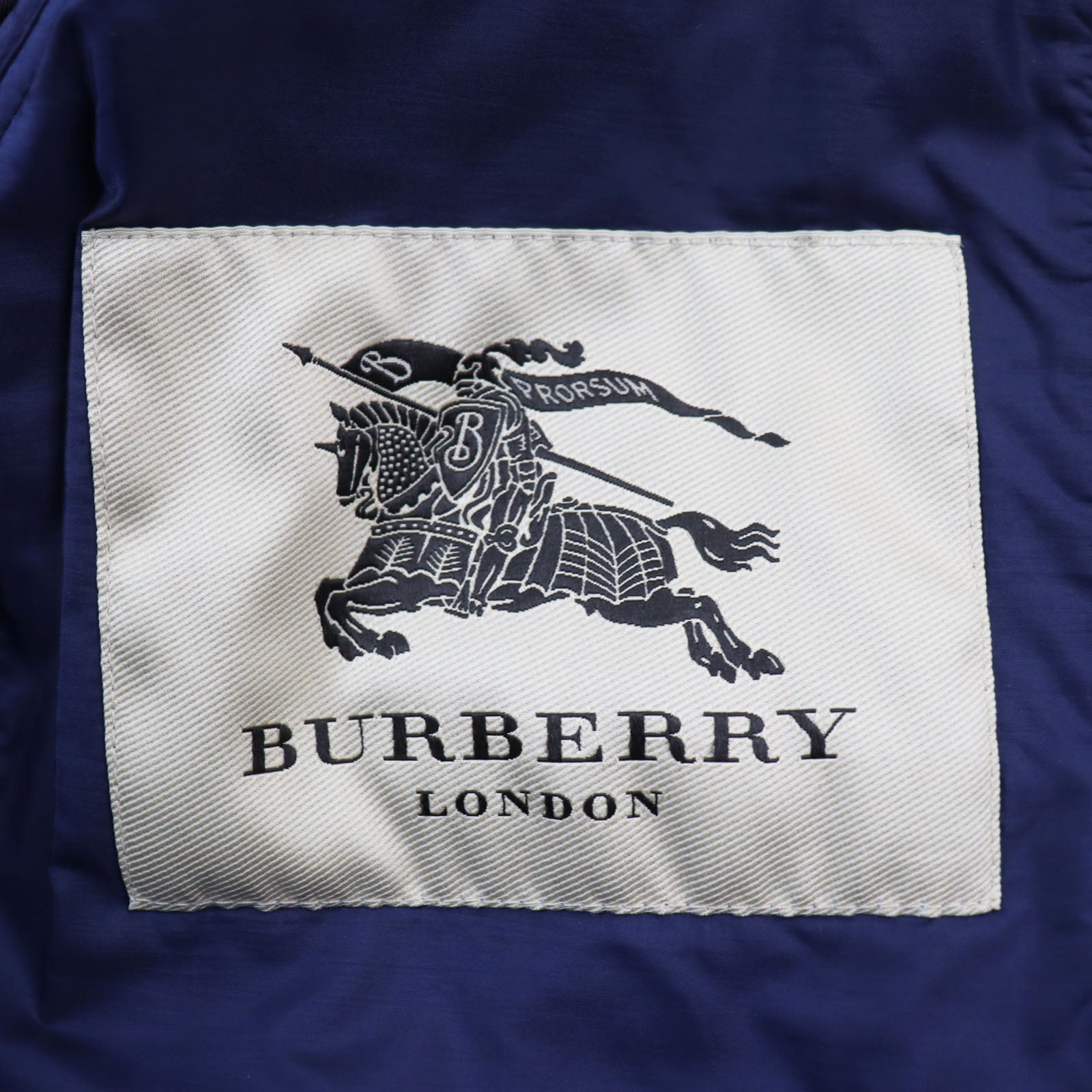 Burberry Nylon Blouson Jacket Blue M