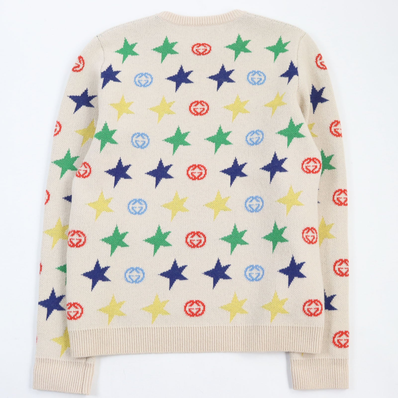 Gucci Star Print Interlocking G Knit Sweater