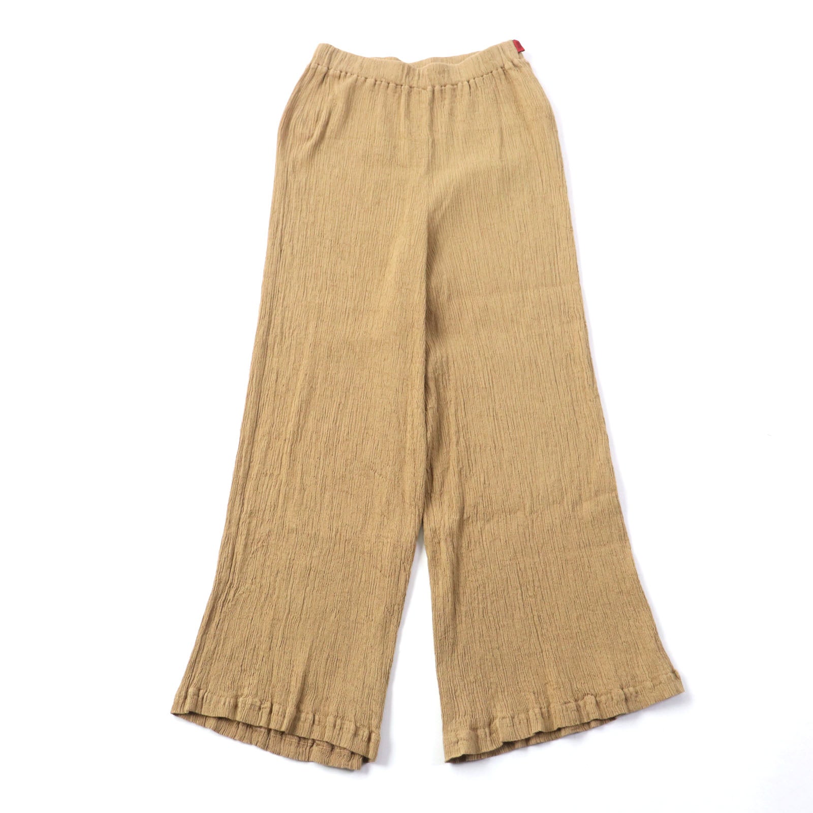 Issey Miyake Cotton Easy Pleated Pants Brown