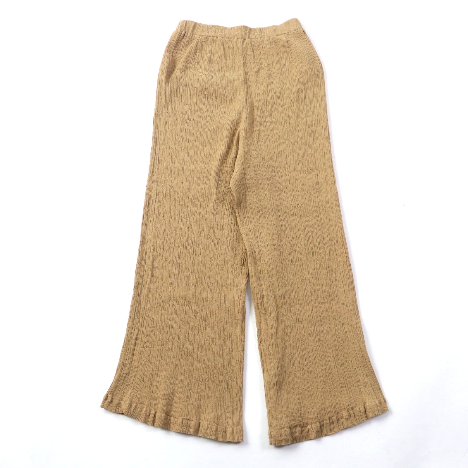 Issey Miyake Cotton Easy Pleated Pants Brown