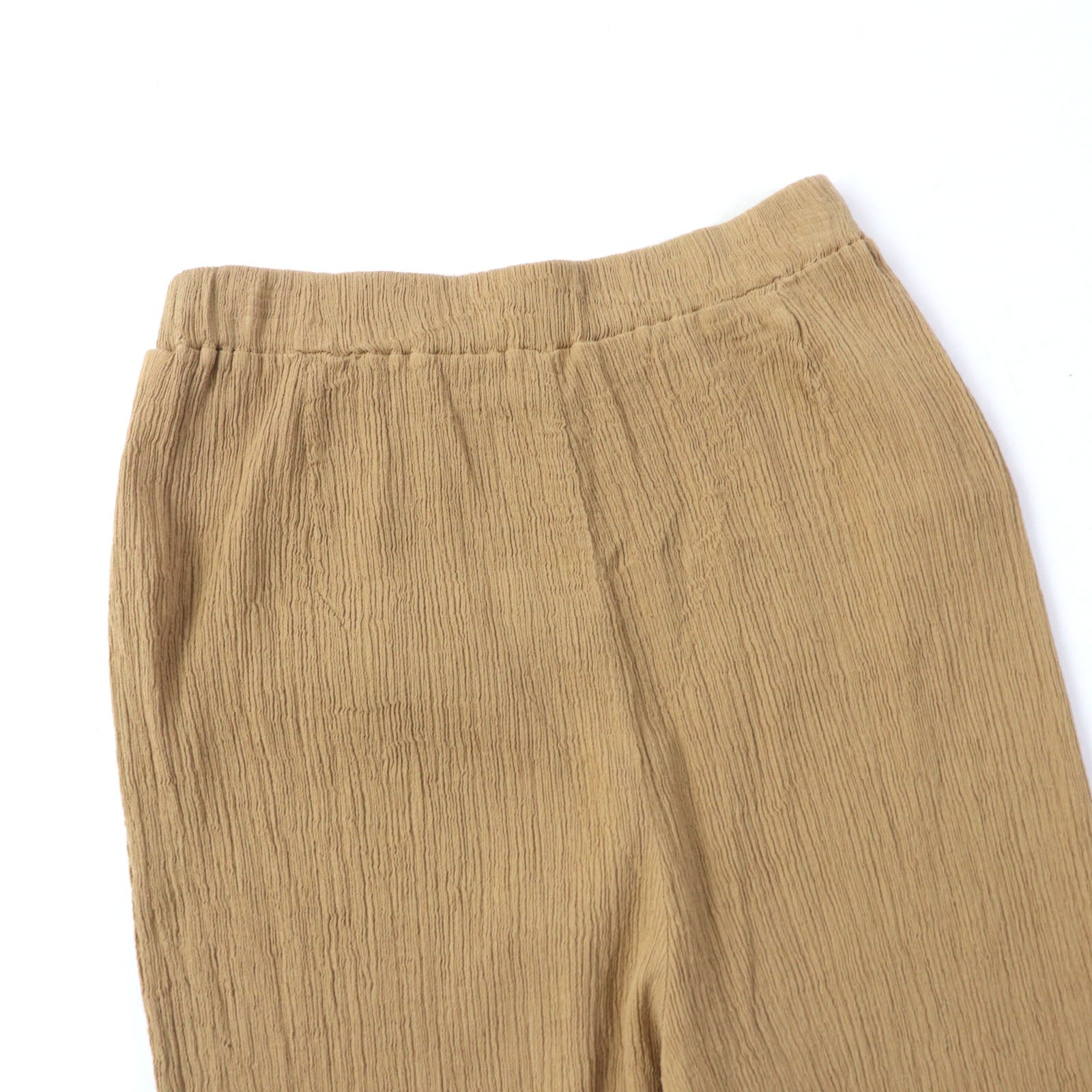 Issey Miyake Cotton Easy Pleated Pants Brown