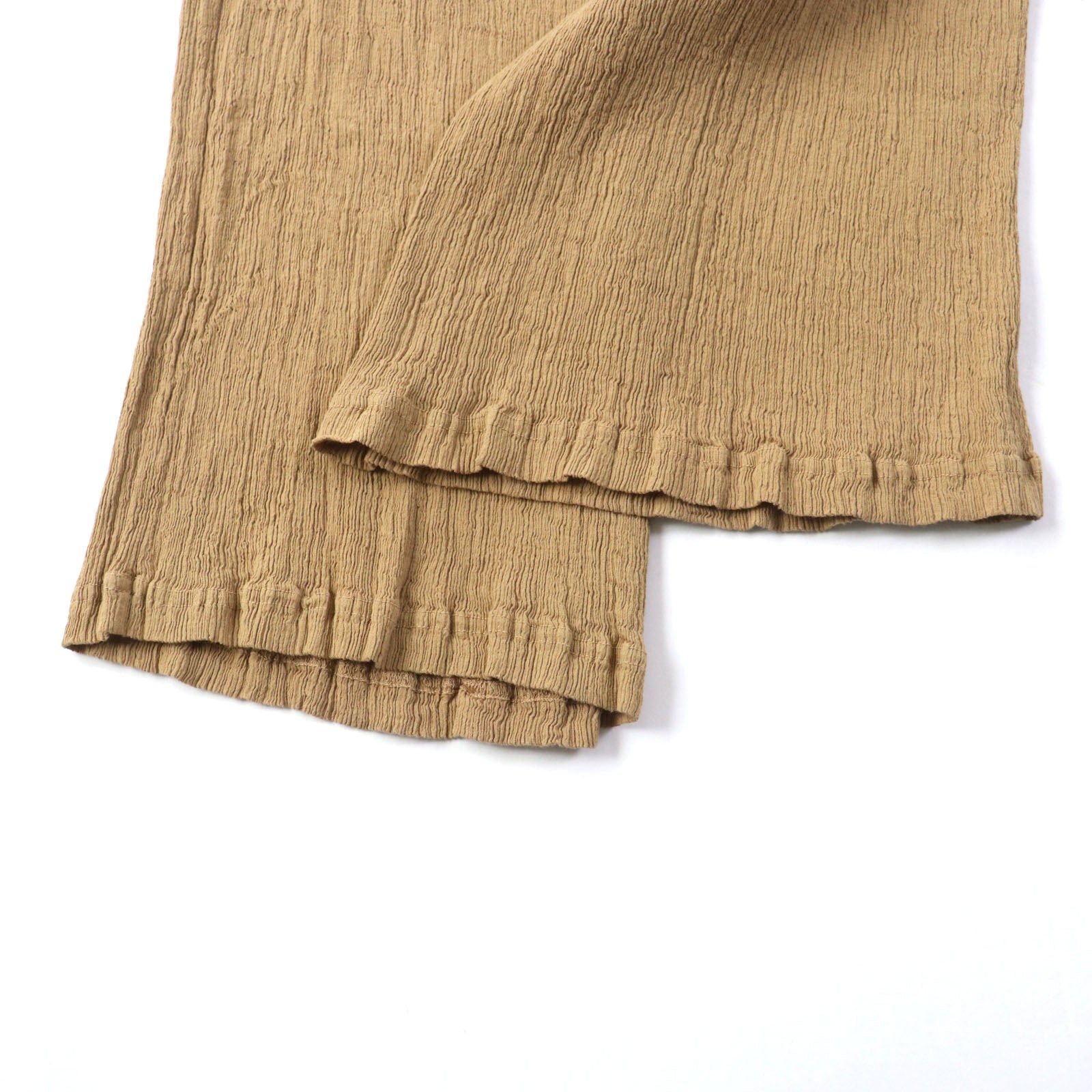 Issey Miyake Cotton Easy Pleated Pants Brown