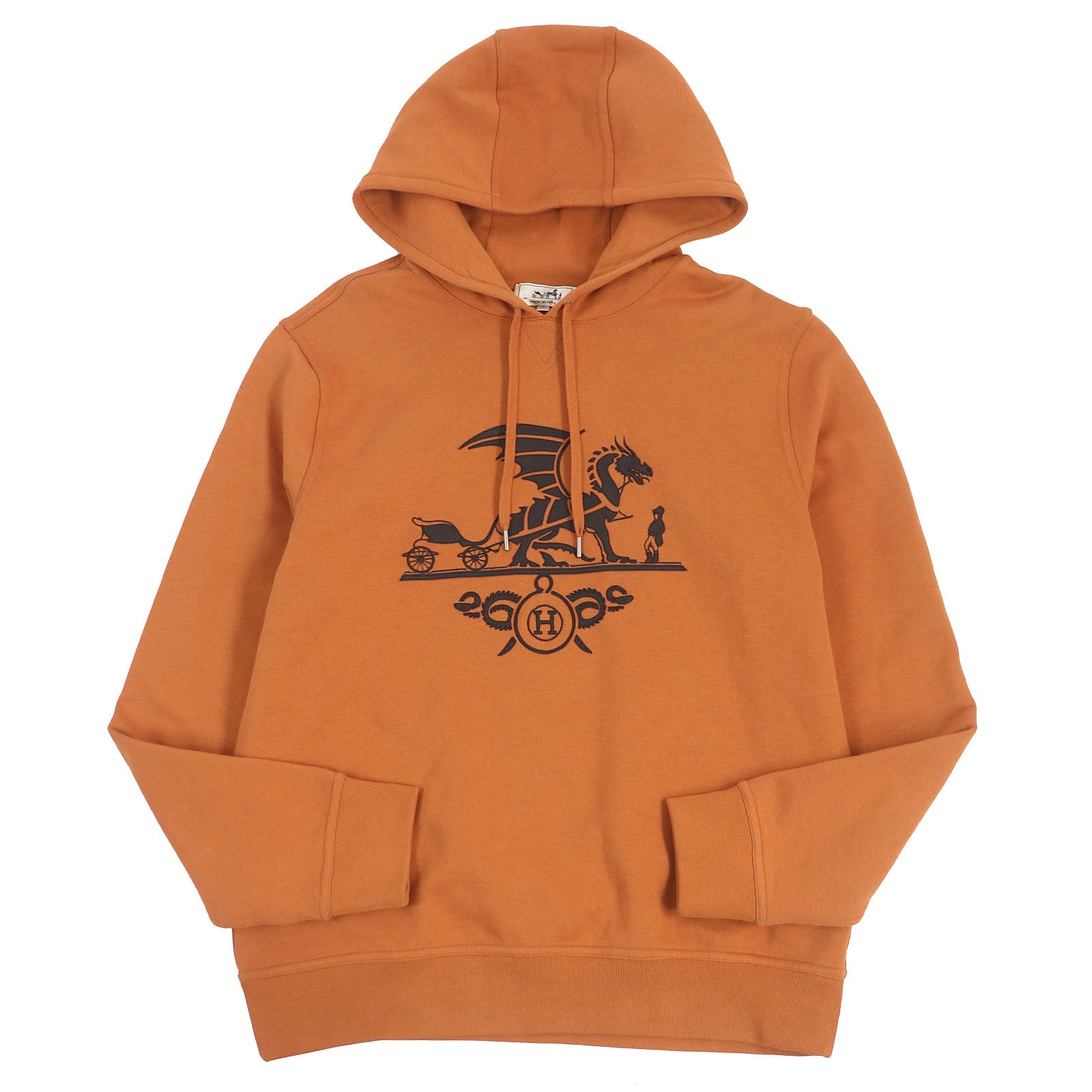 Hermes Exlibris Dragon Lamb Leather Hoodie