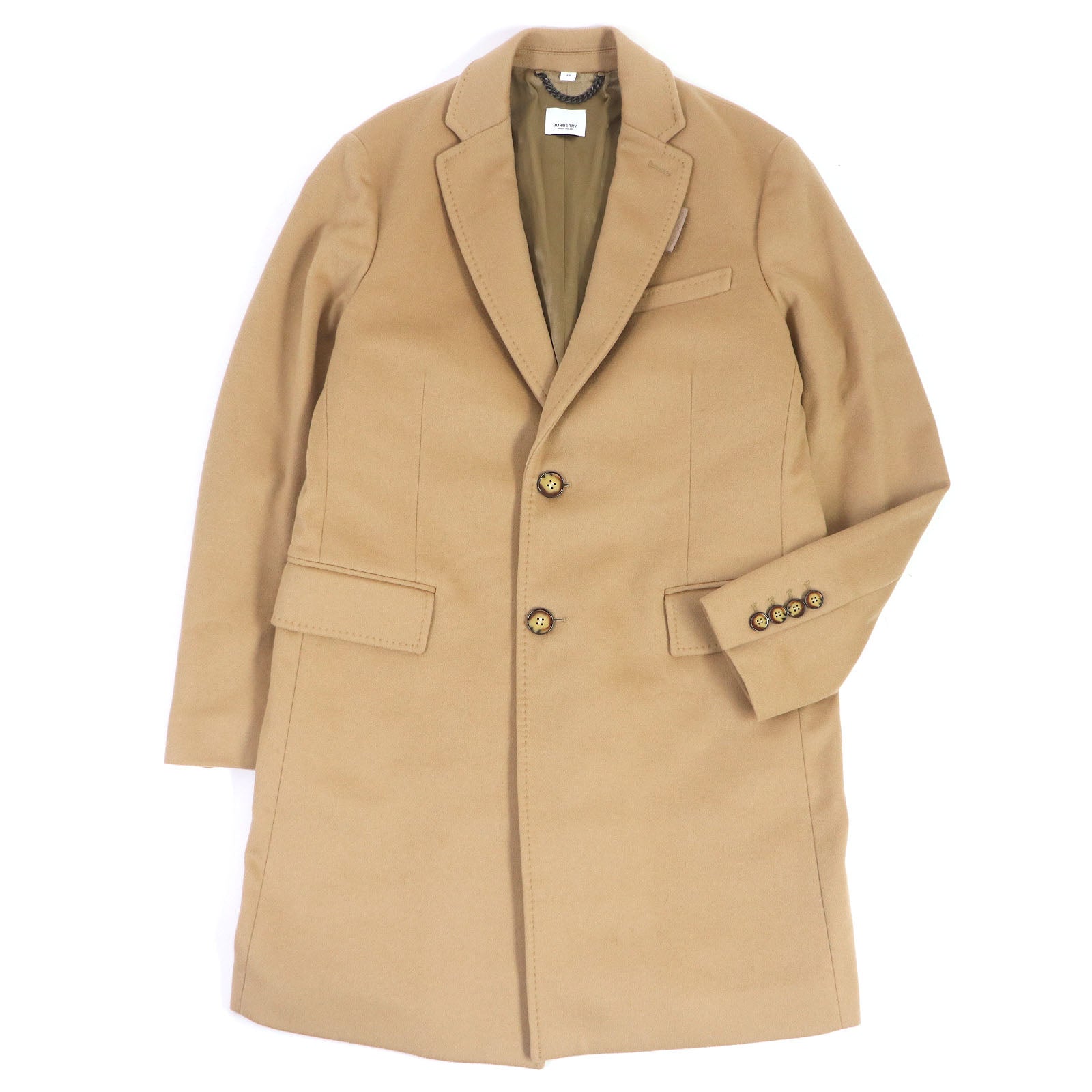 Burberry Wool Cashmere Chester Coat Camel