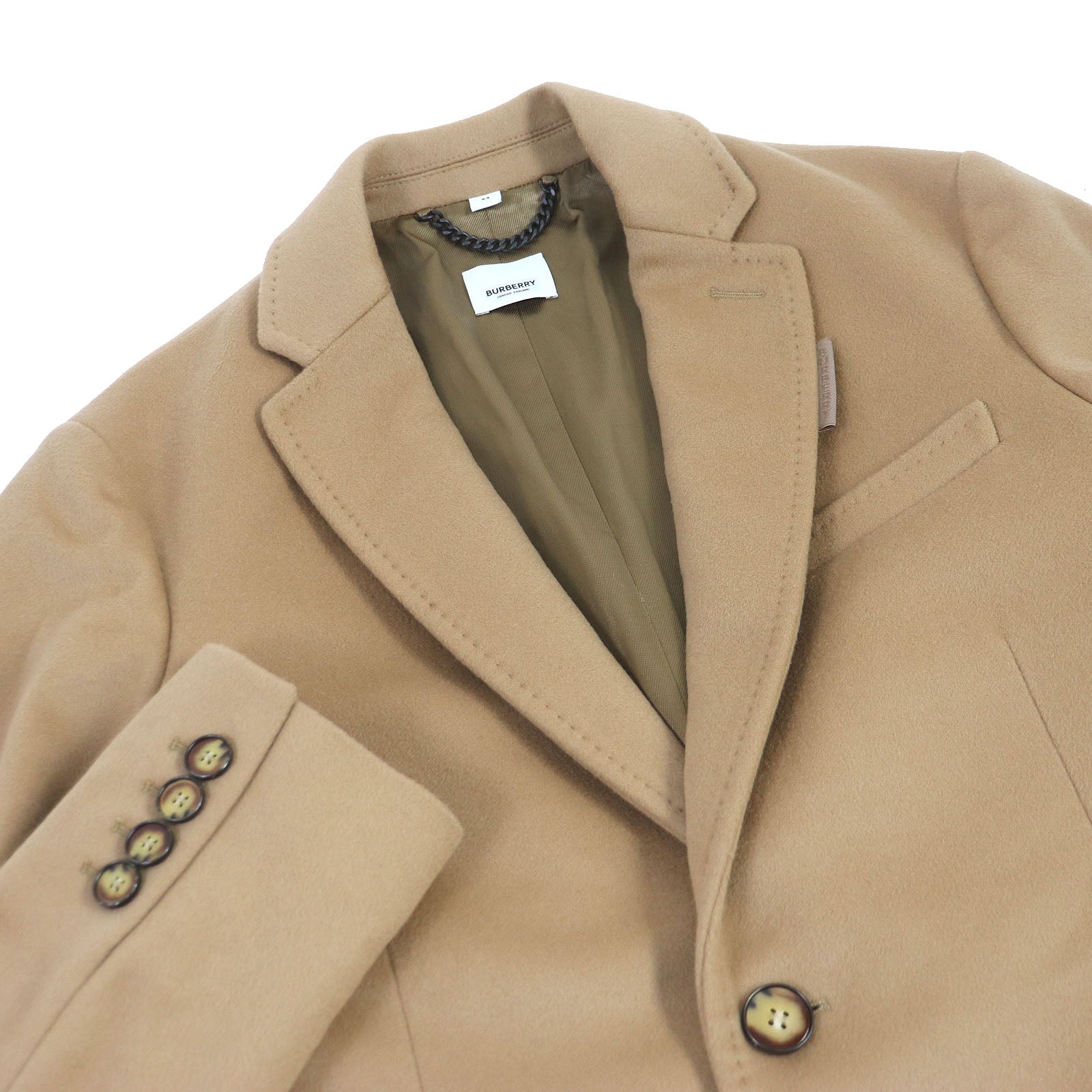 Burberry Wool Cashmere Chester Coat Camel