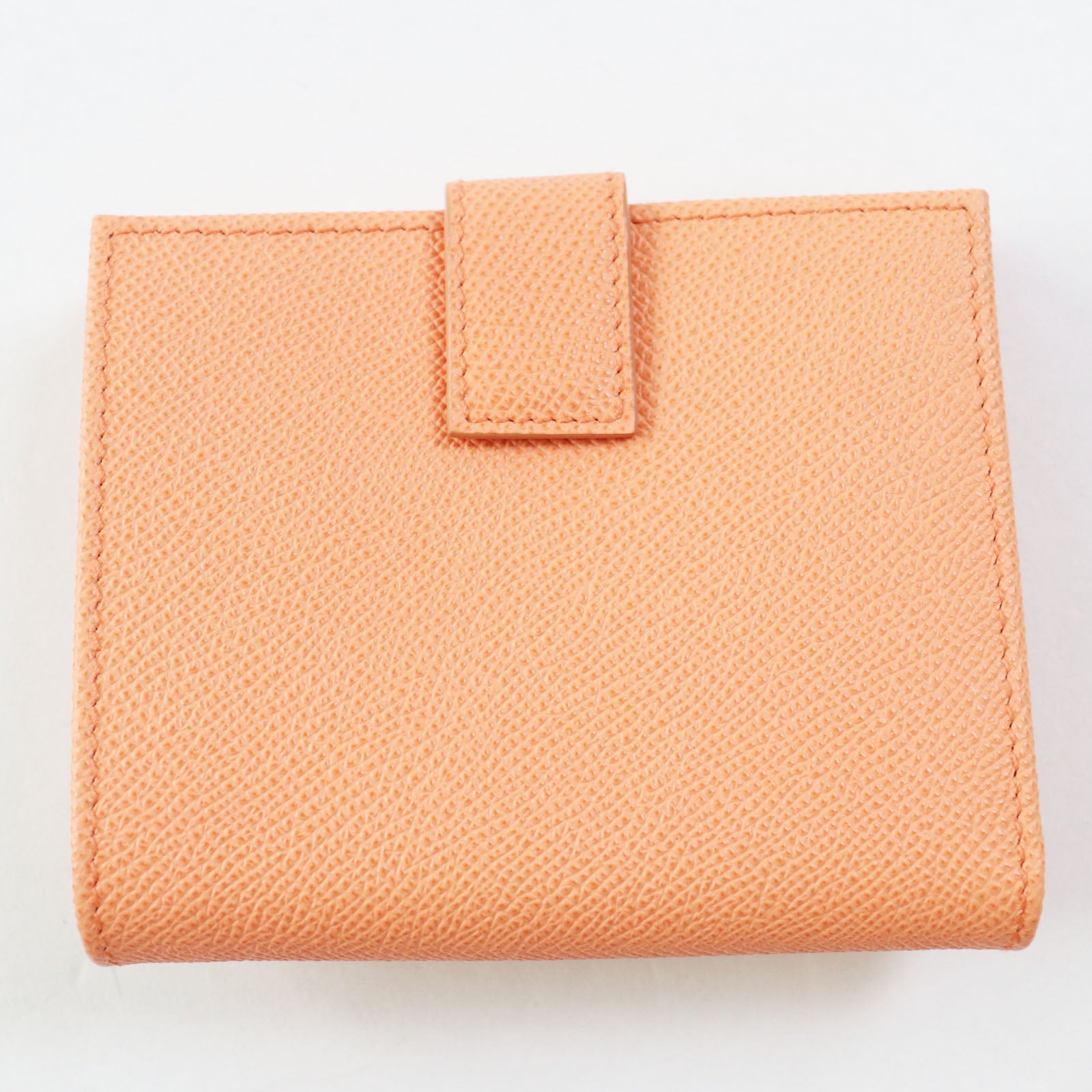 Salvatore Ferragamo Gancini Bifold Wallet Orange