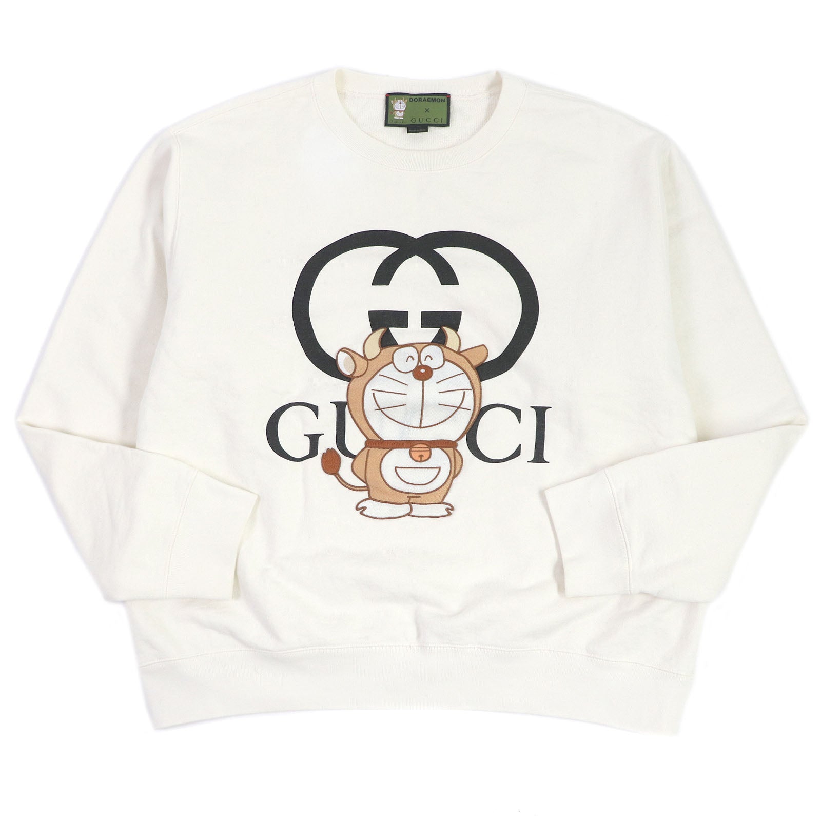 Gucci Doraemon G Embroidery Sweatshirt Ivory L