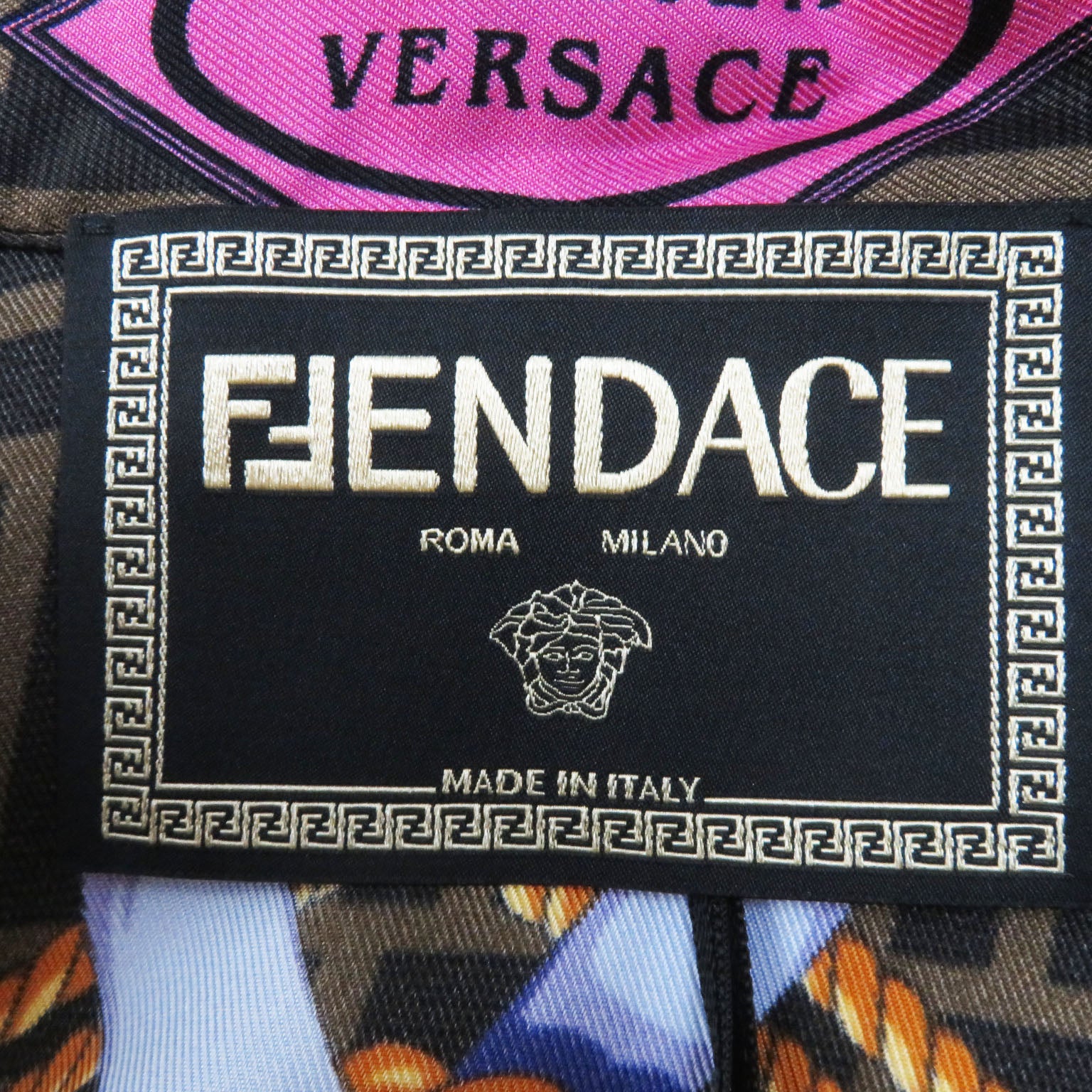 Fendi Silk FF Logo Baroque Shirt FS7891