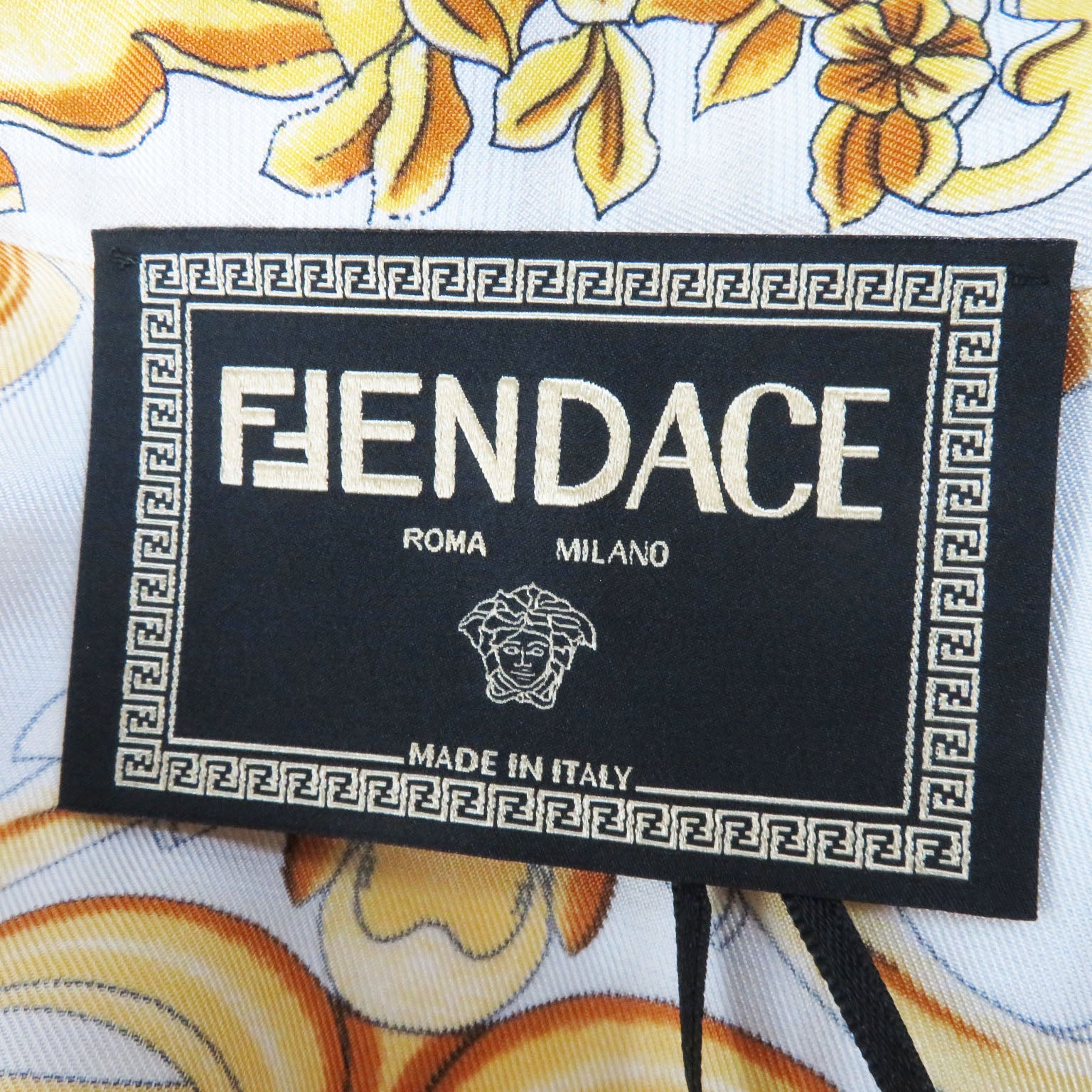 Fendi Silk FF Logo Baroque Shirt FS7891