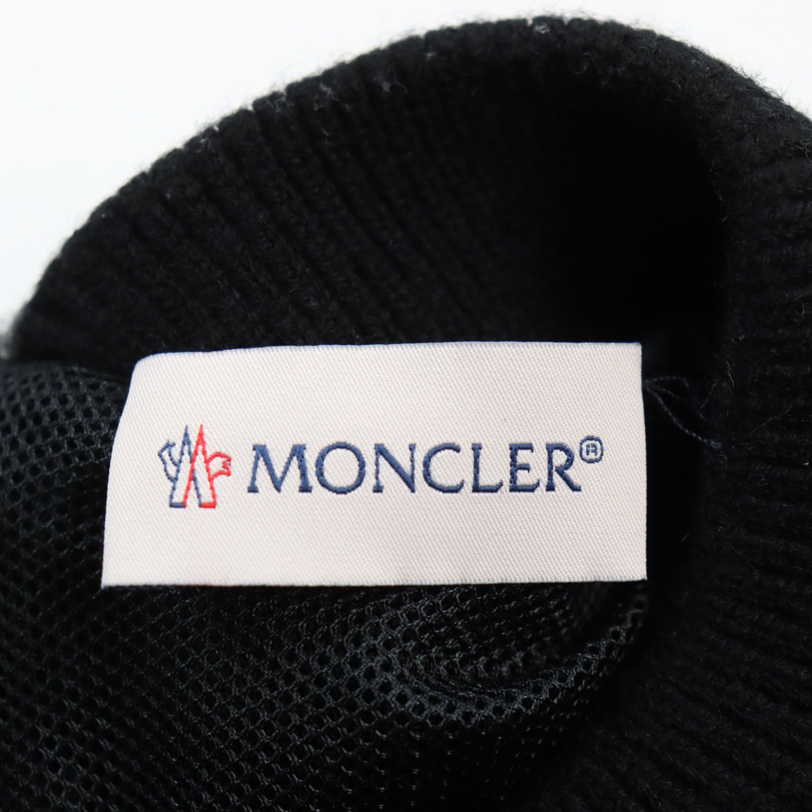 Moncler TEDDY Faux Fur Pullover Sweatshirt Black S