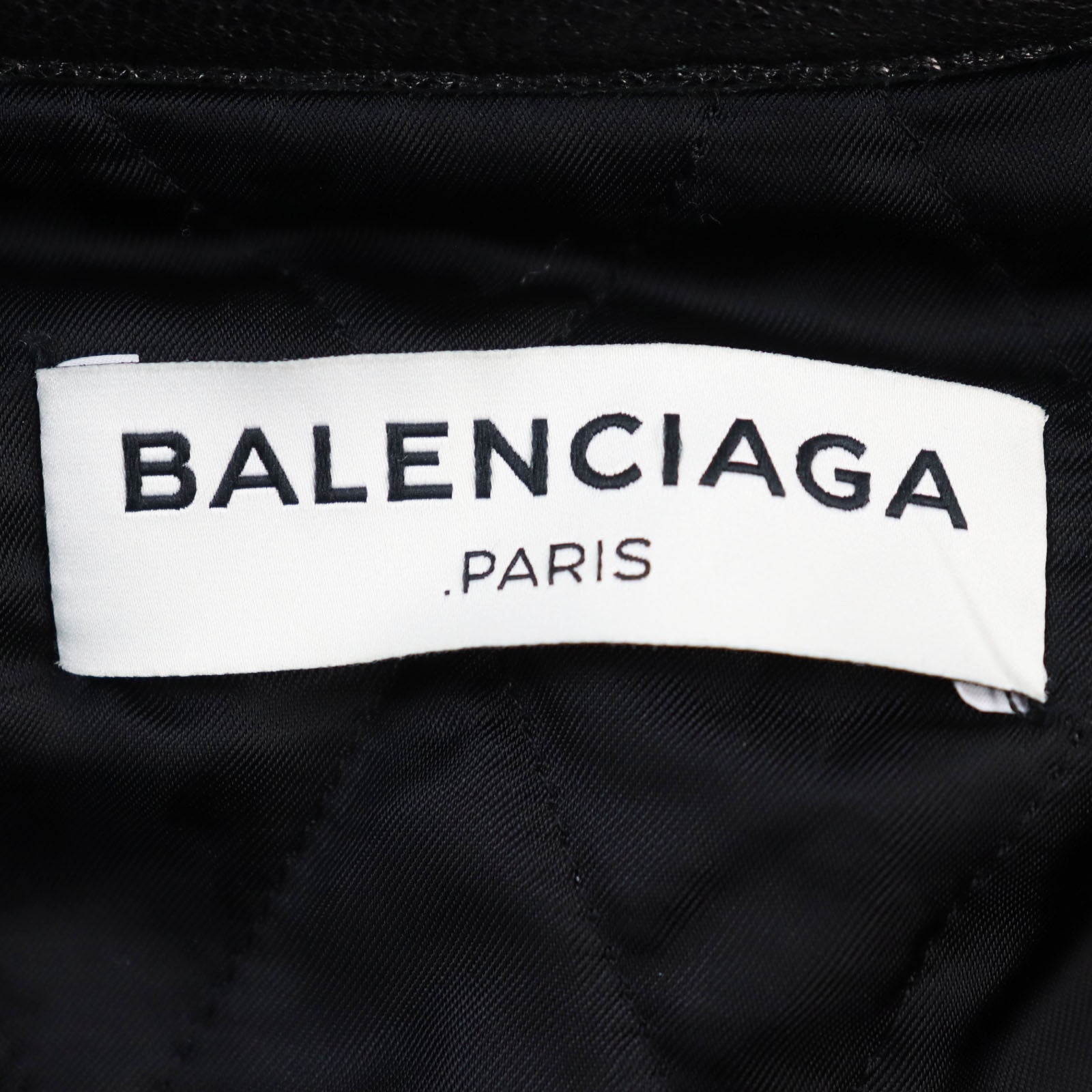 Balenciaga Goatskin Riders Jacket Black 44