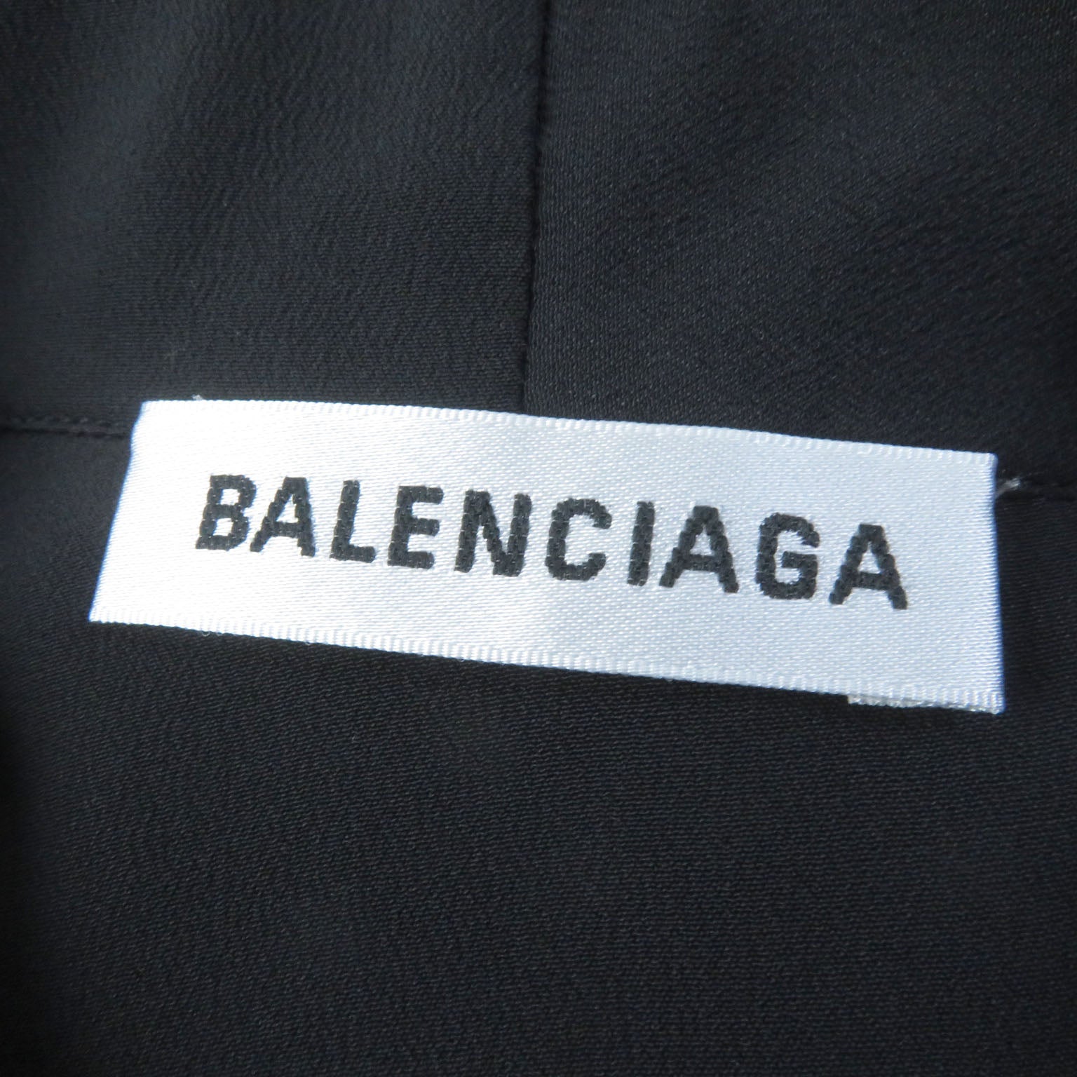 Balenciaga Asymmetric Sleeveless Blouse Black