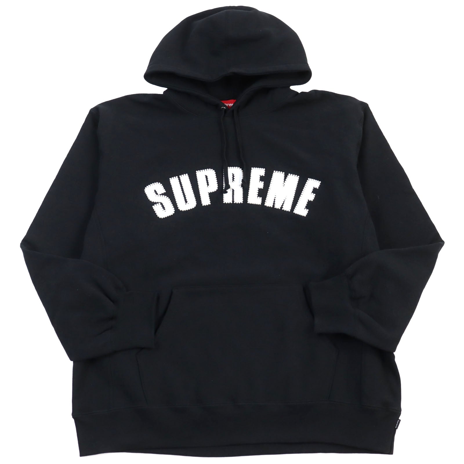 Supreme Pearl Logo Hooded Sweatshirt Black XXL