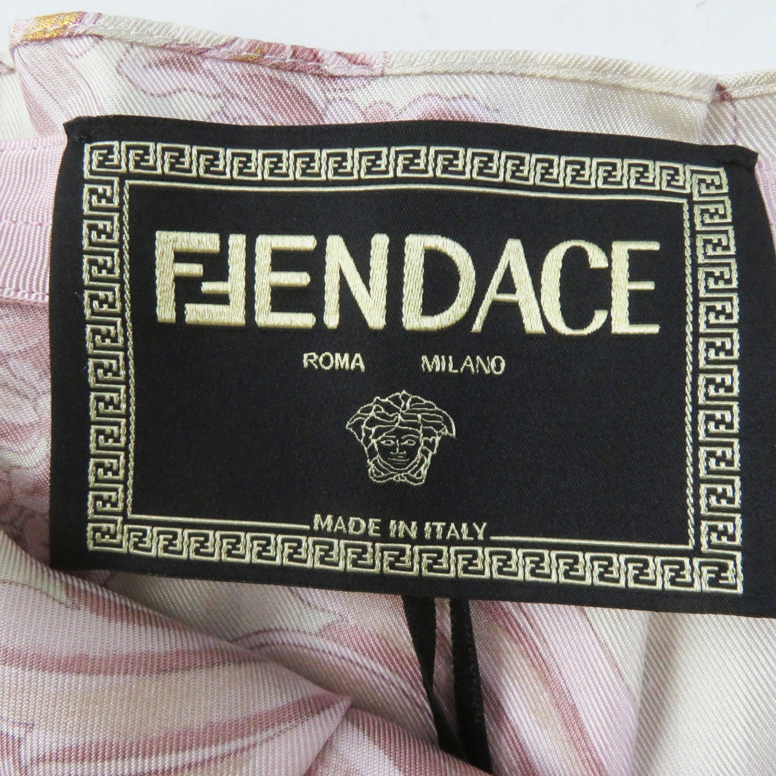 Fendi Silk FF Logo Pleated Skirt Pink