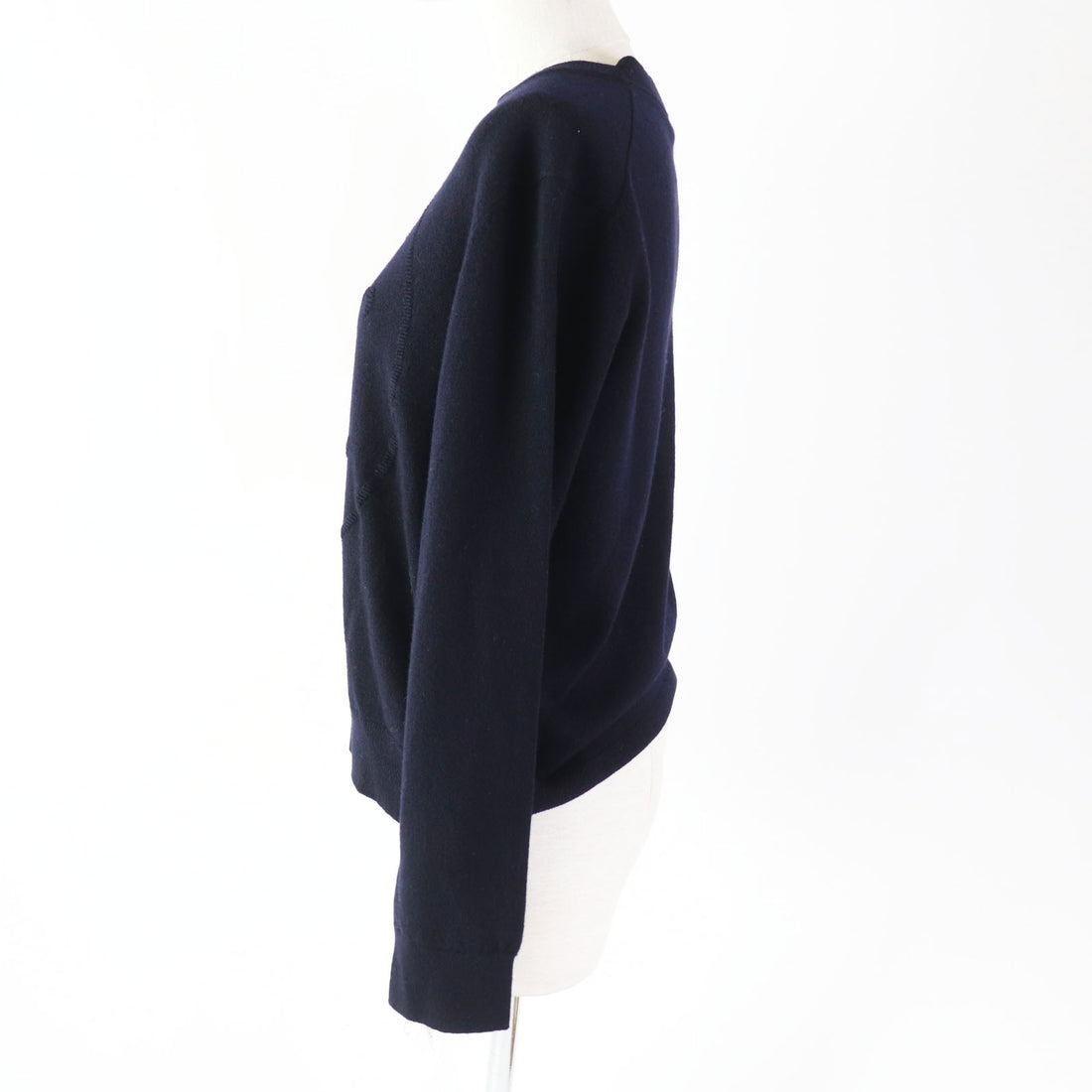 Hermes Cashmere H-Lift Knit Dark Navy Women