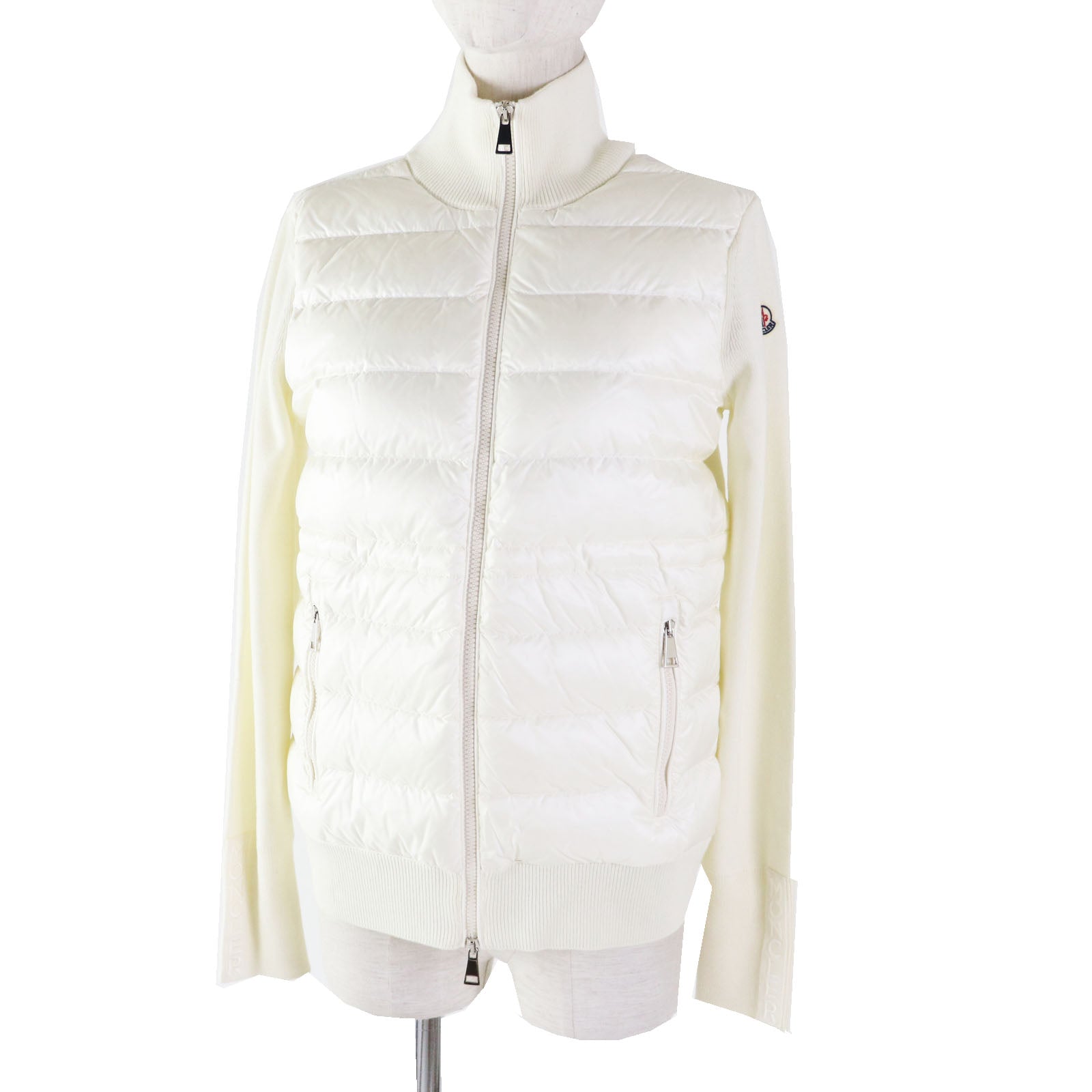 Moncler Nylon Wool Down Cardigan Jacket XS Women