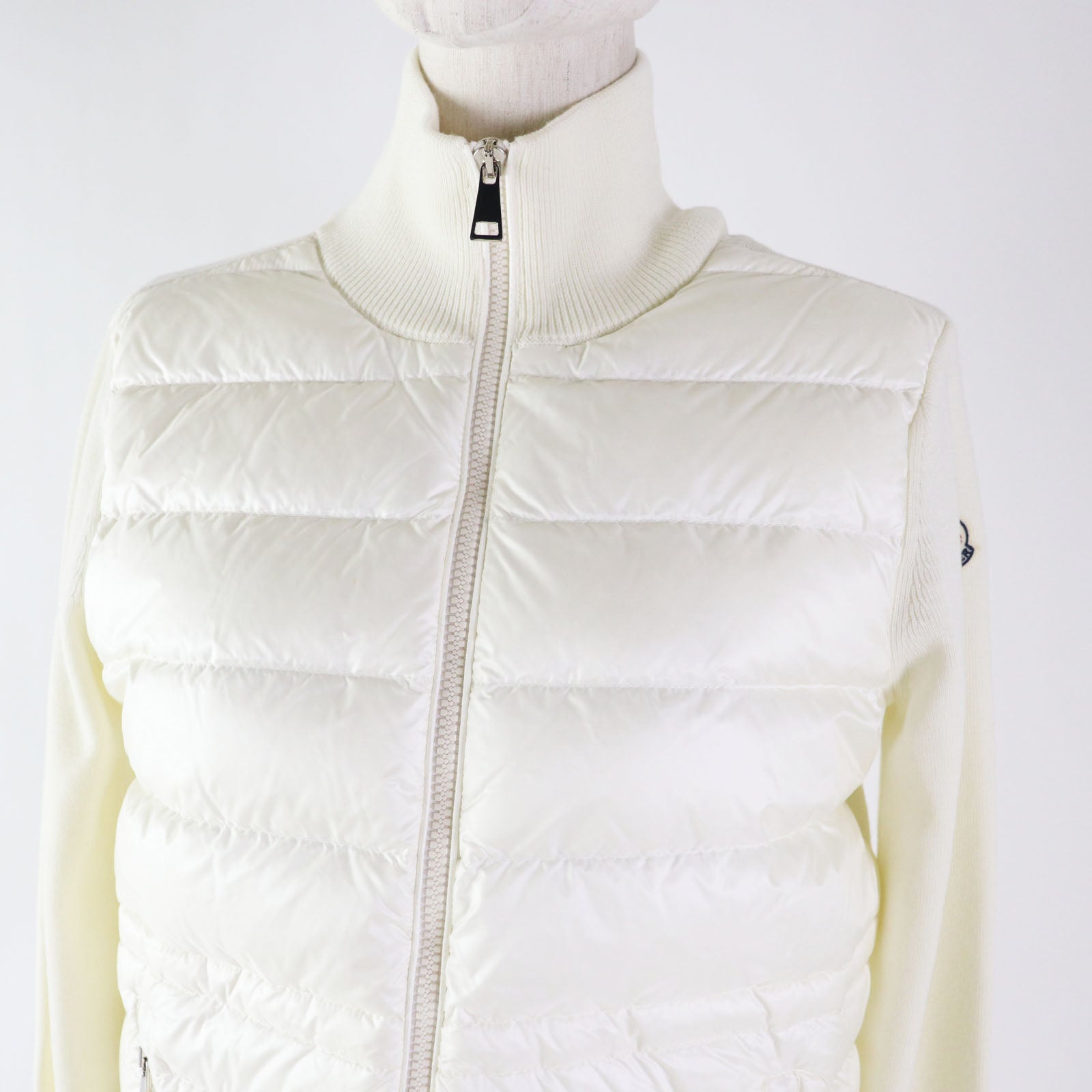 Moncler Nylon Wool Down Cardigan Jacket XS Women