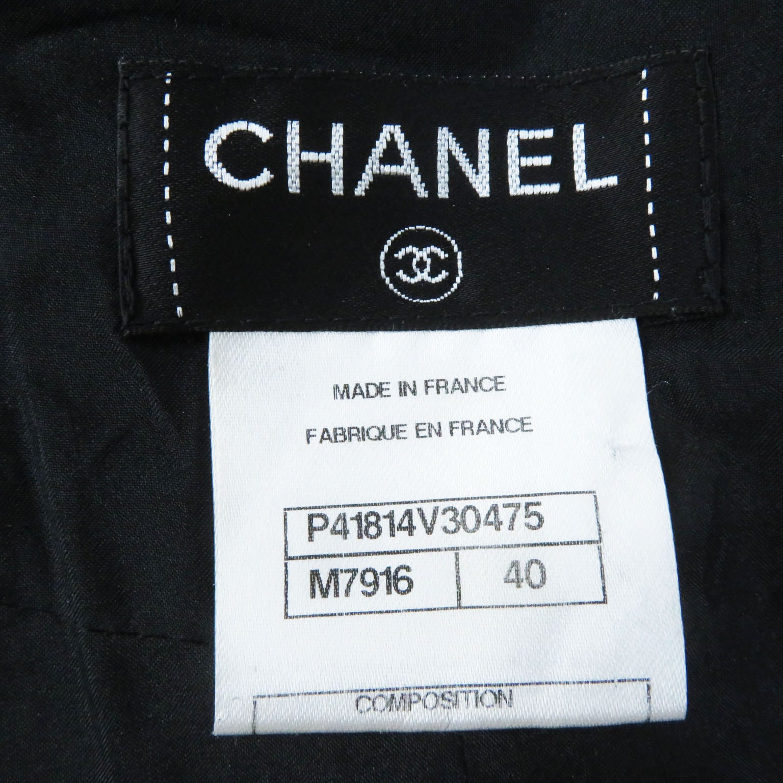 Chanel Wool Polyester COCO Mark Check Skirt