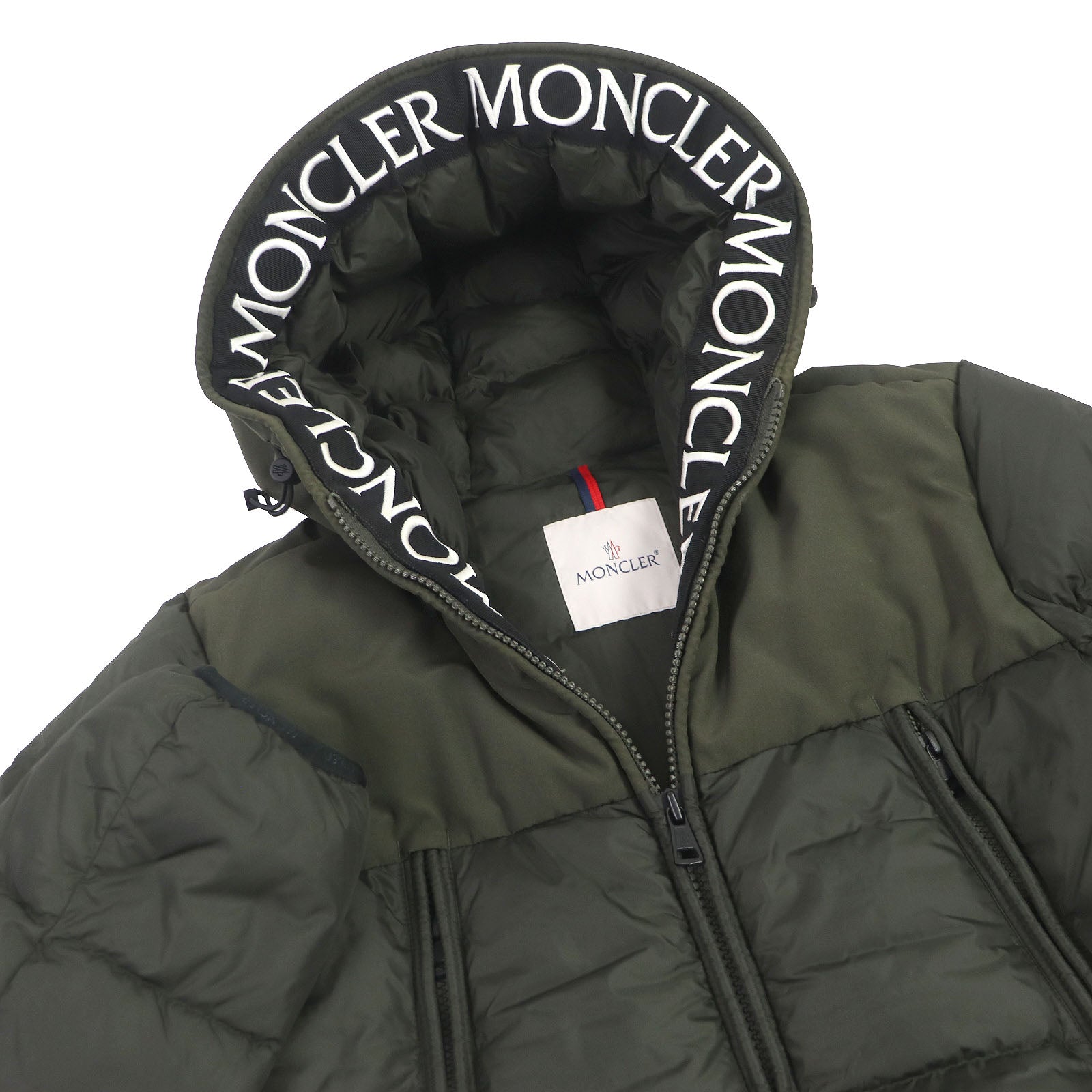 Moncler MONTCLA Nylon Down Jacket Khaki