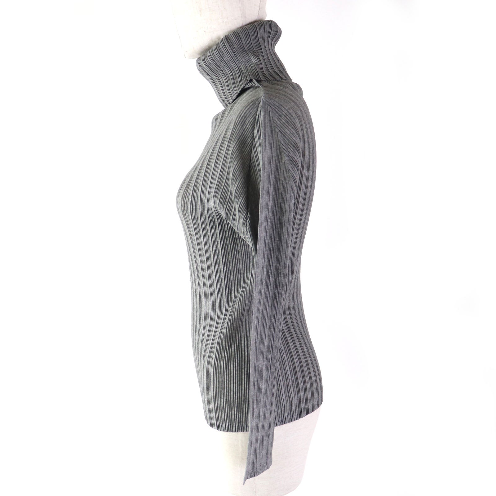 PLEATS PLEASE PP21-FK392 Turtleneck Gray Women