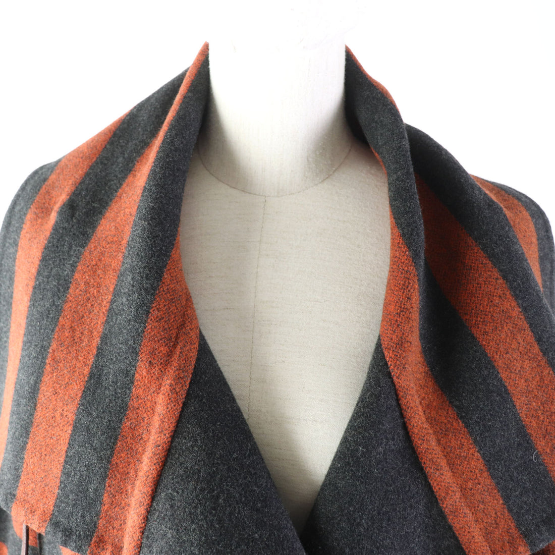 HERMES Wool Cashmere Reversible Kelly Coat 34