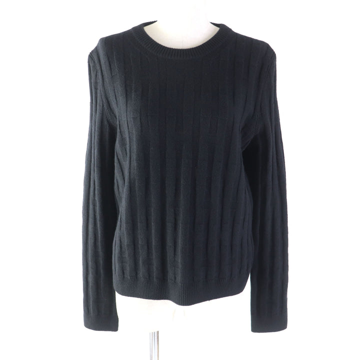 Hermes Wool H-pattern Crew Neck Sweater