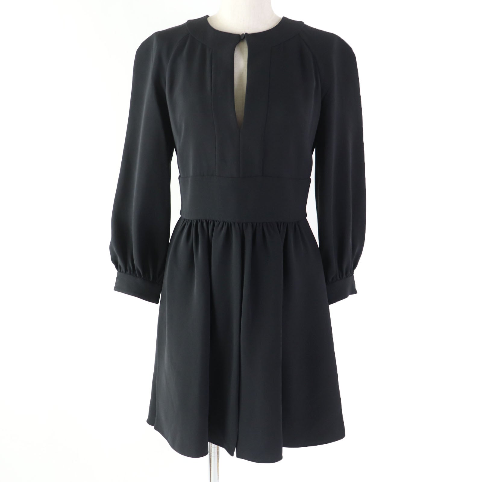 Dior Silk Cut-out Dress Black 40 Women